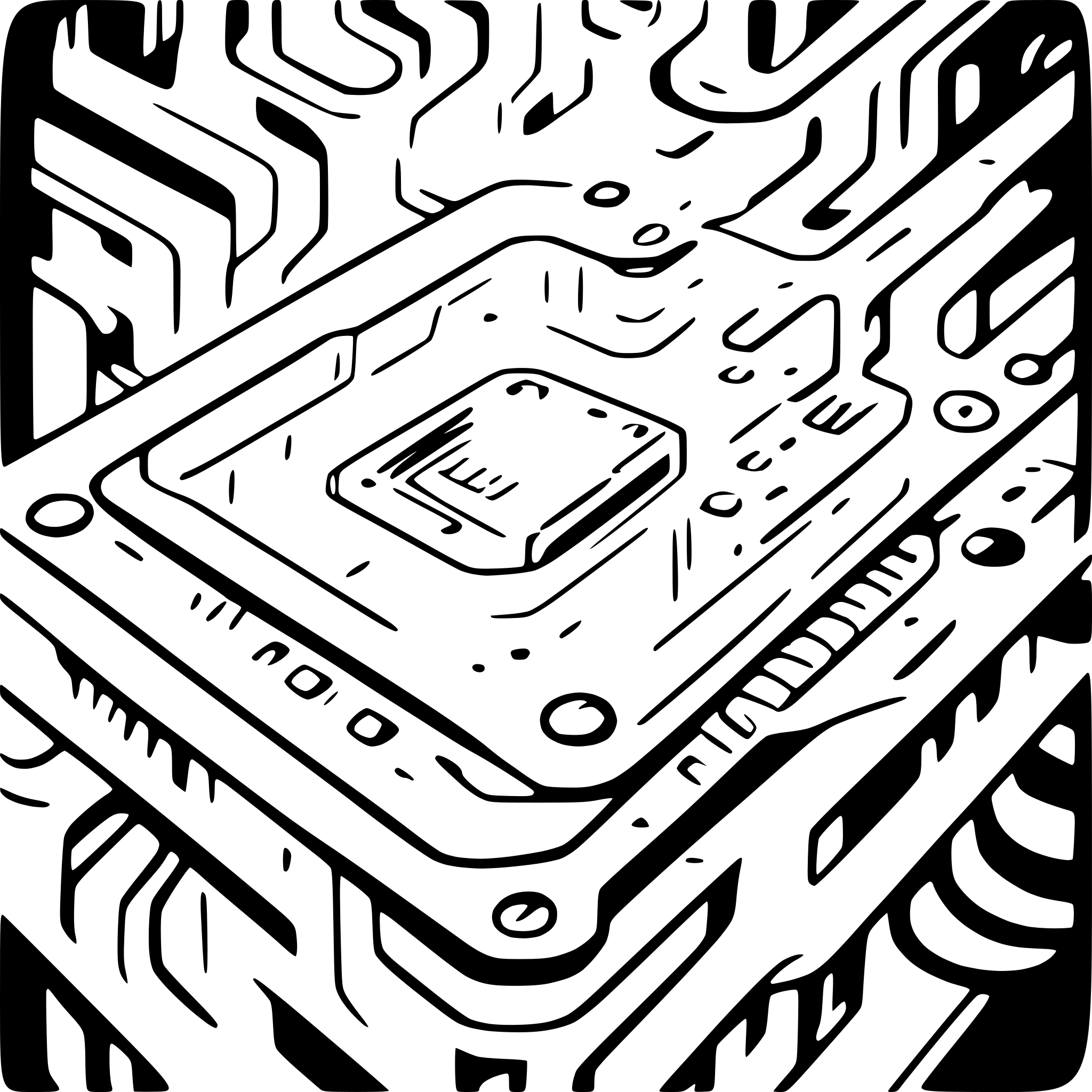 AI-generated SVG of 'electrical pcb traces'
