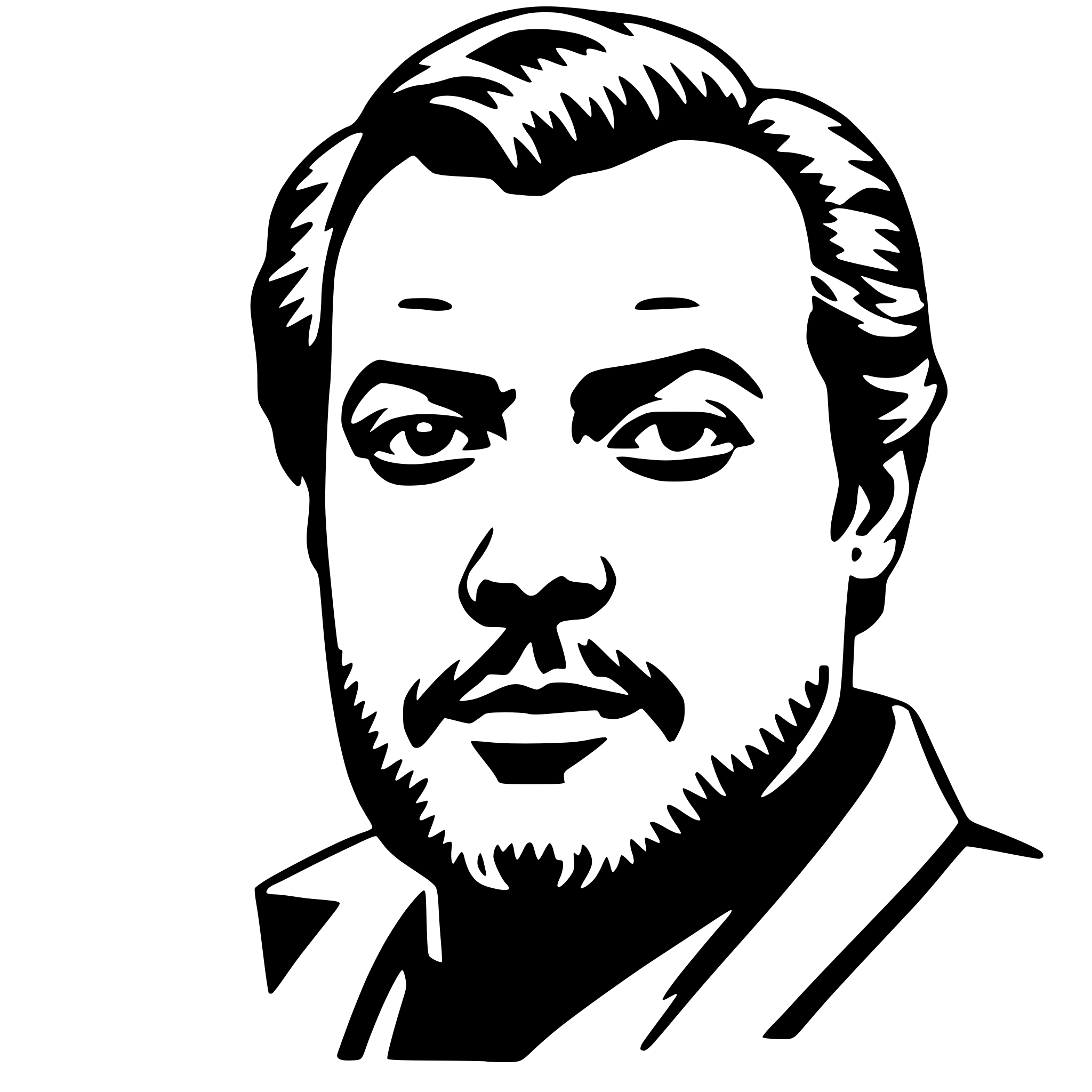 AI-generated SVG of a orson welles