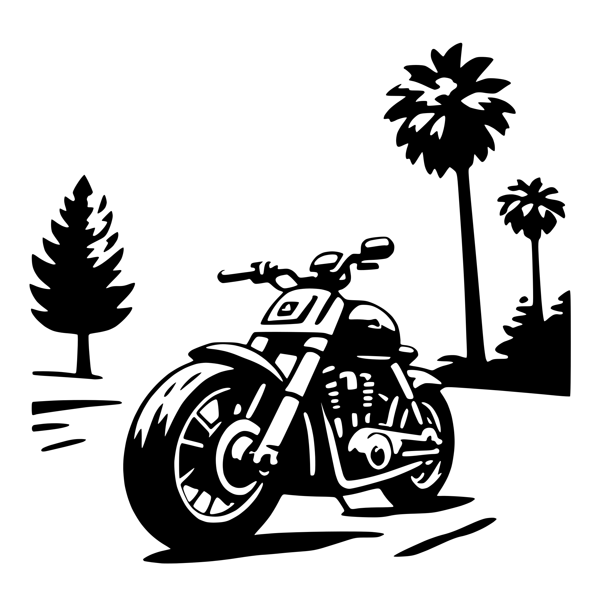 AI-generated SVG of a motorcycle