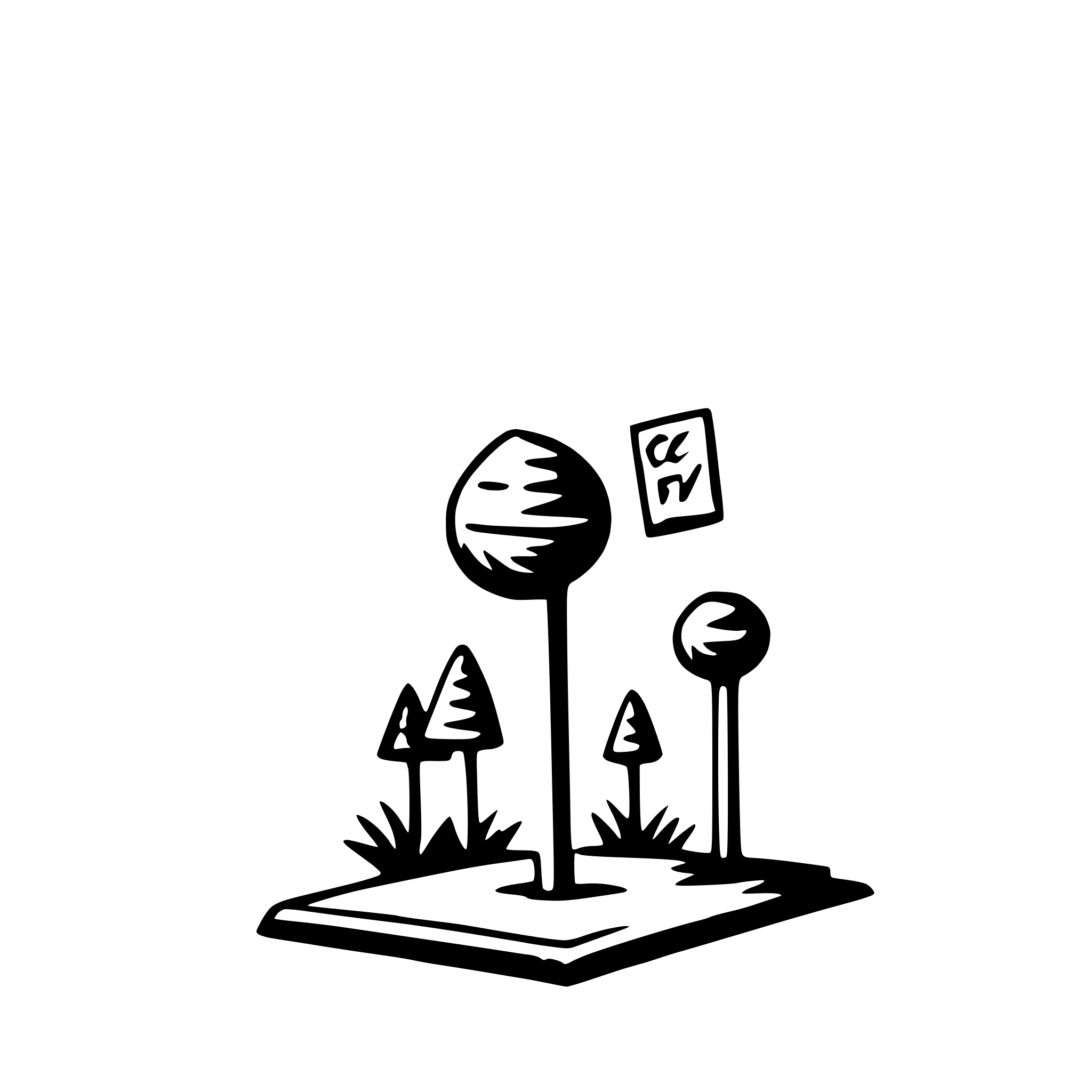 AI-generated SVG of a postcard