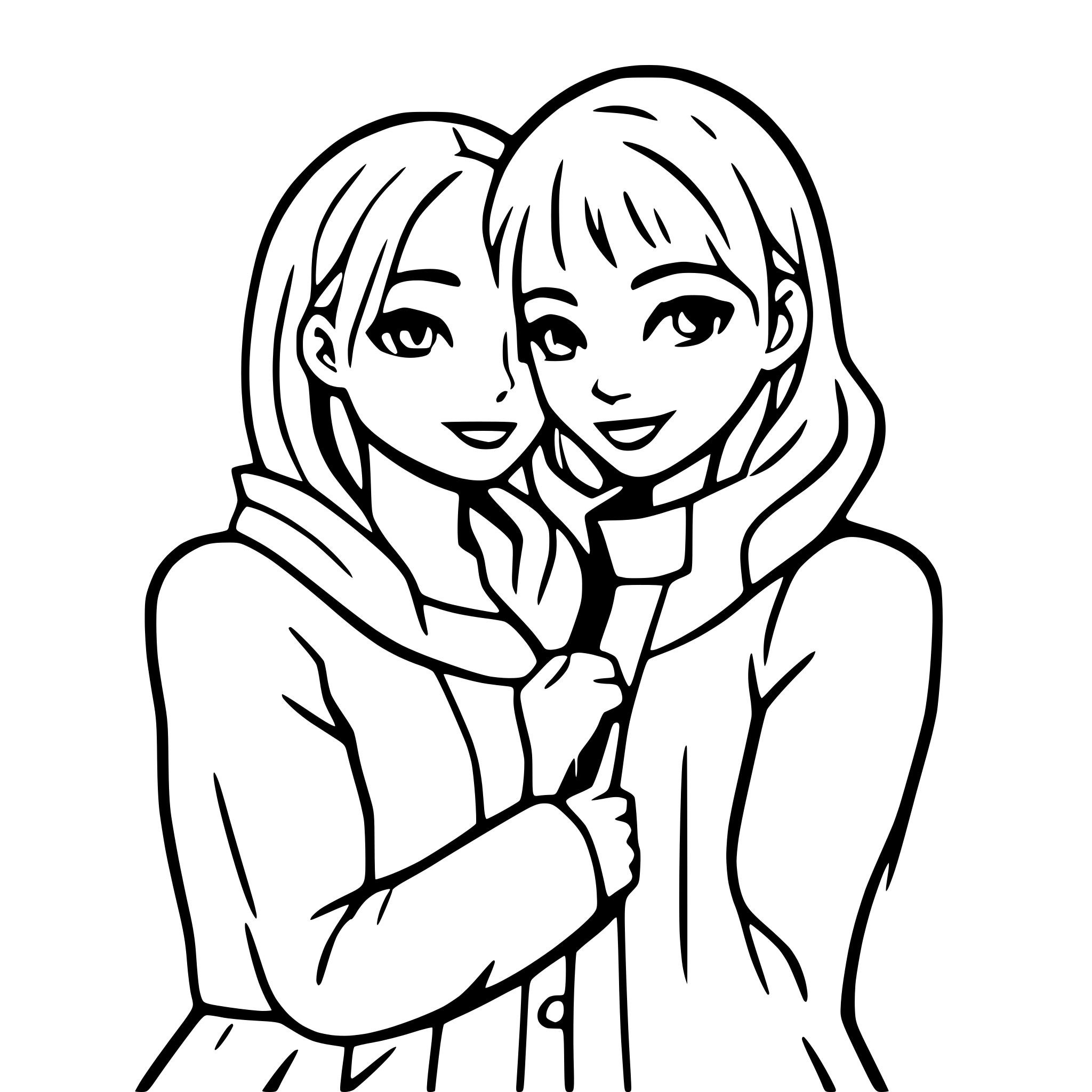 AI-generated SVG of a couple in love