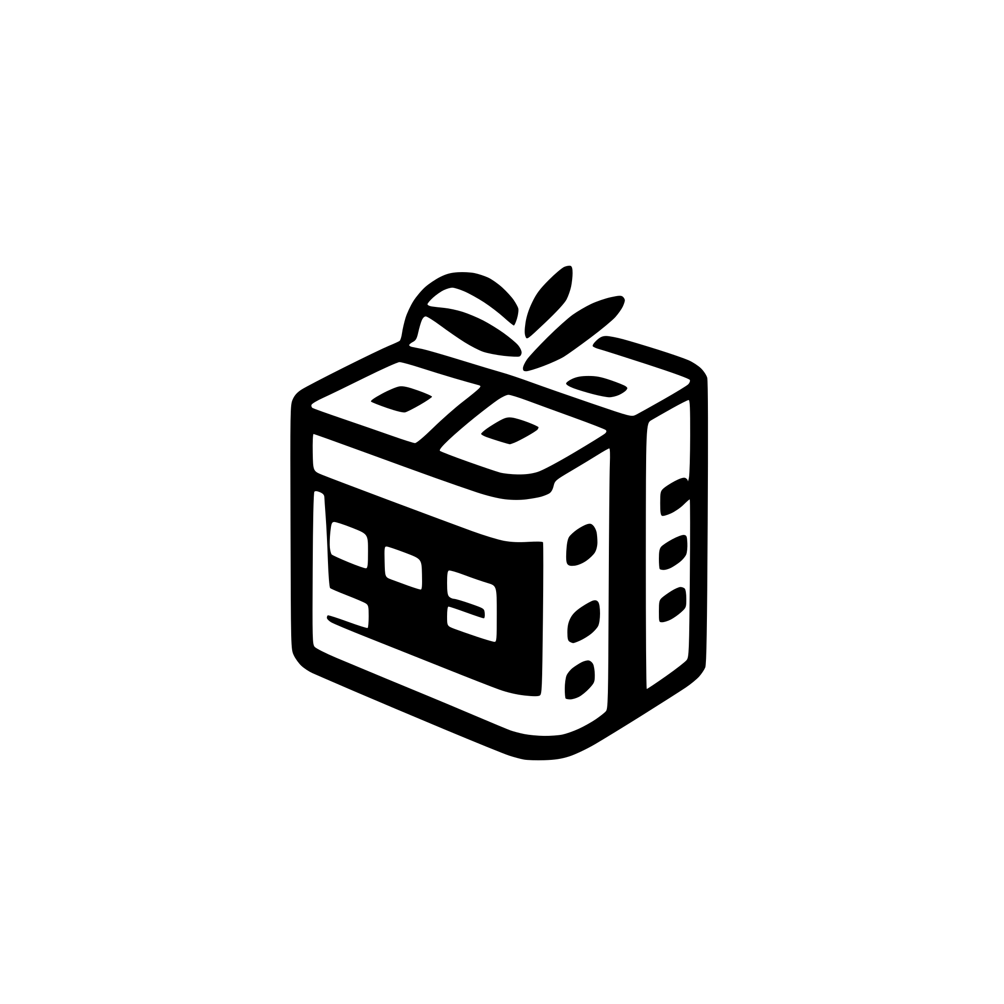 AI-generated SVG of a parcel terminal icon with cells
