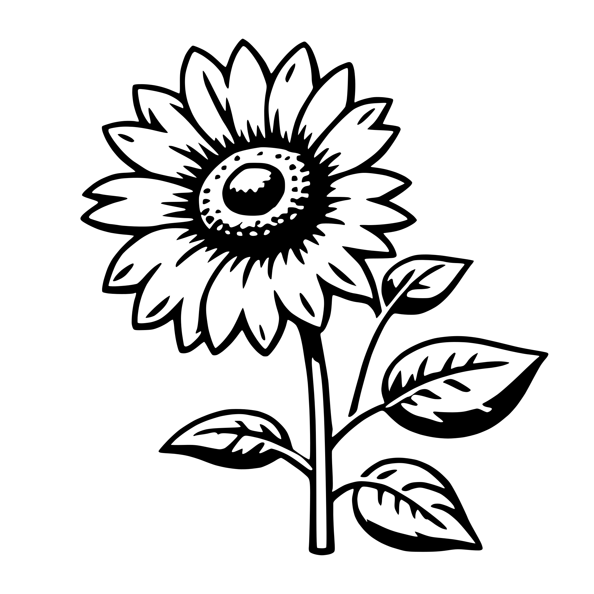 AI-generated SVG of 'sunflower seed'