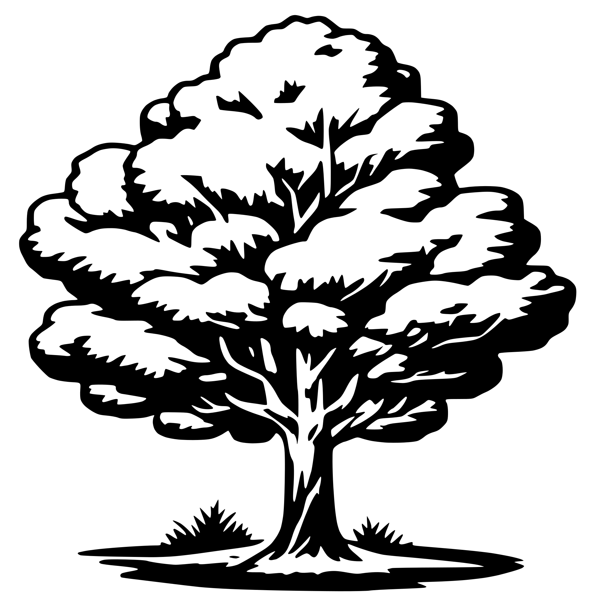 AI-generated SVG of 'tree vektor grafik'