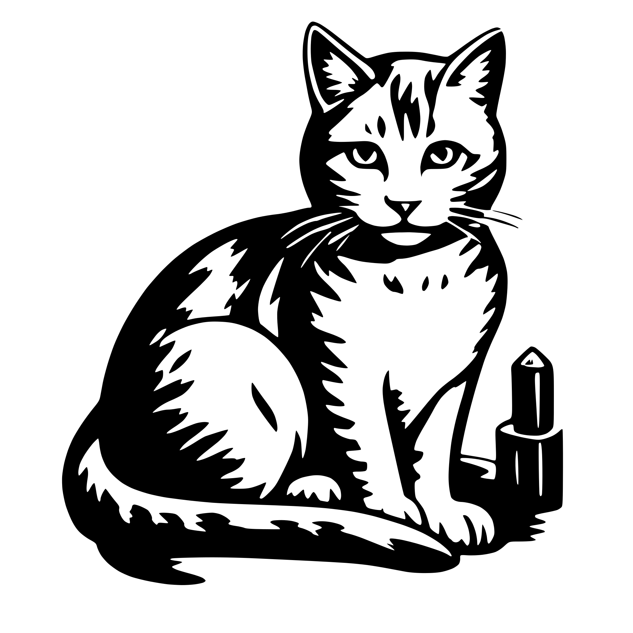 AI-generated SVG of a generacte a cat