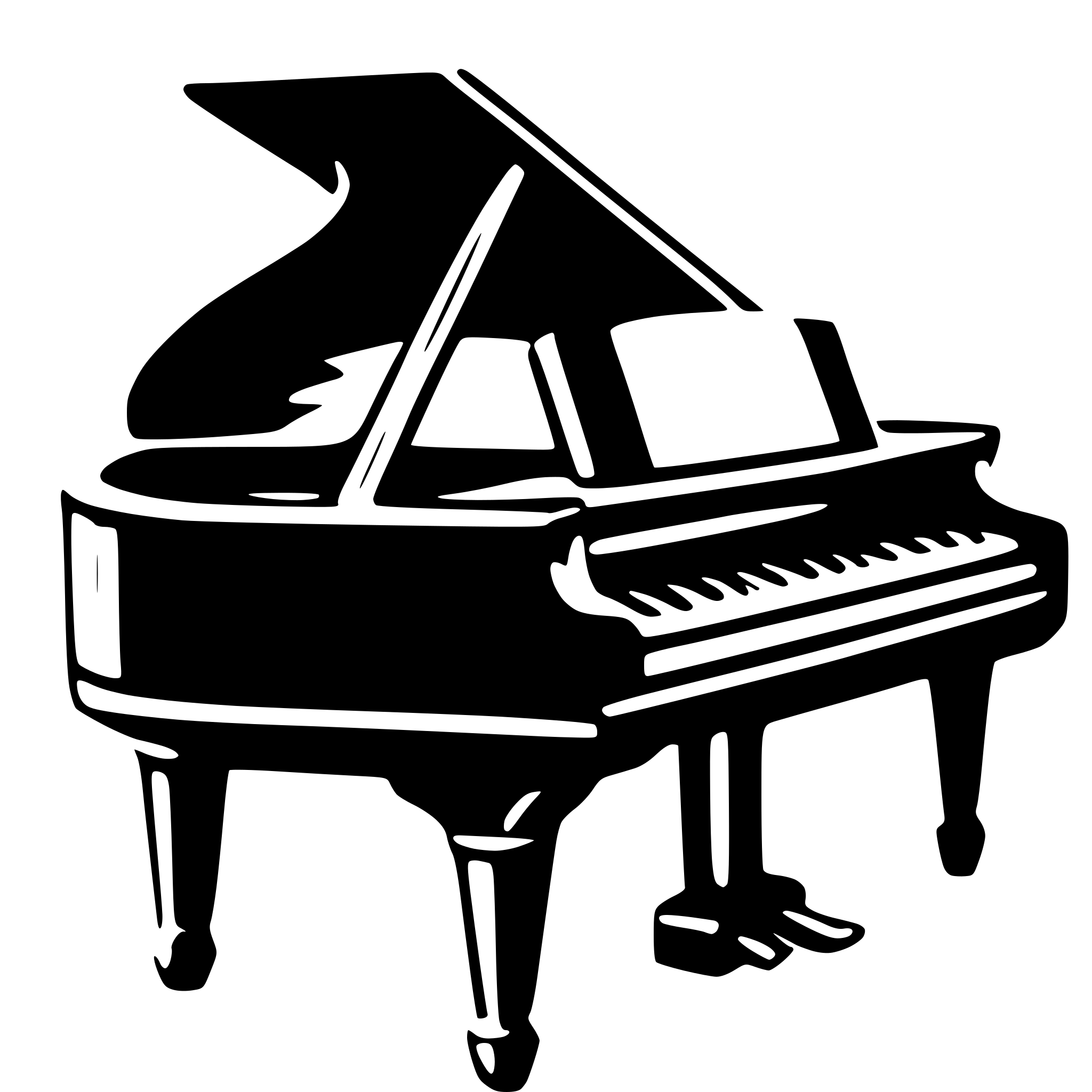 AI-generated SVG of a piano