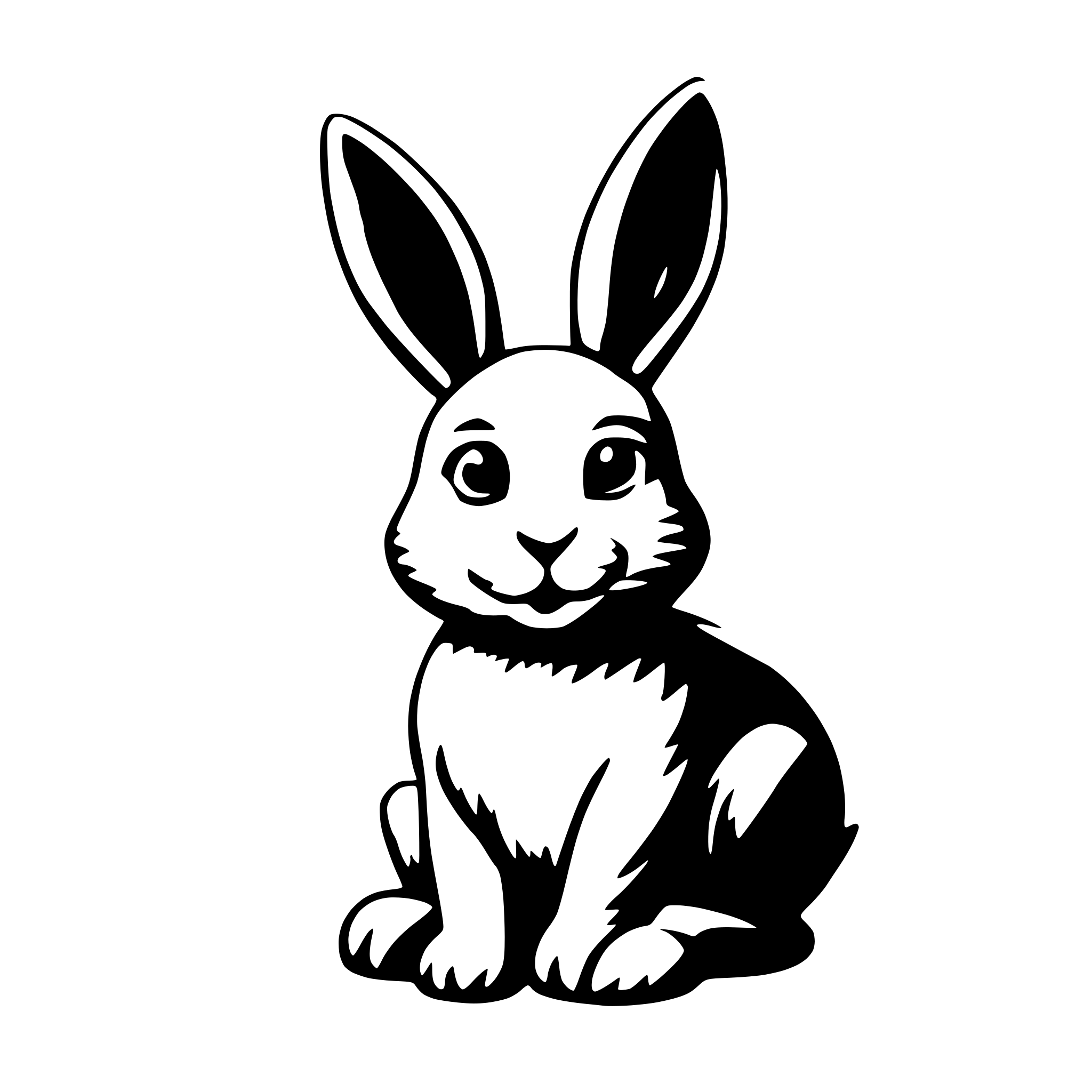 AI-generated SVG of a cute bunny