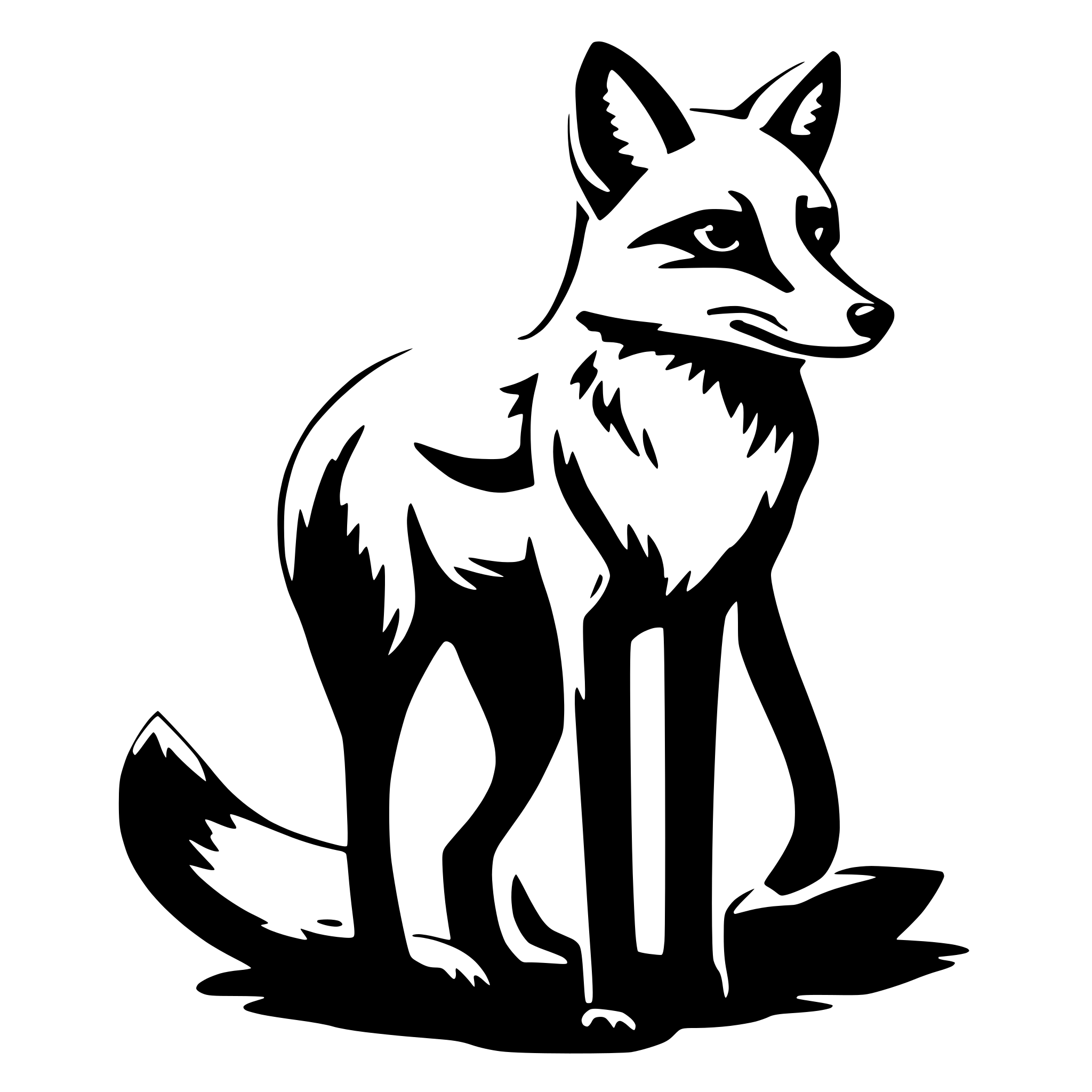 AI-generated SVG of 'fox'