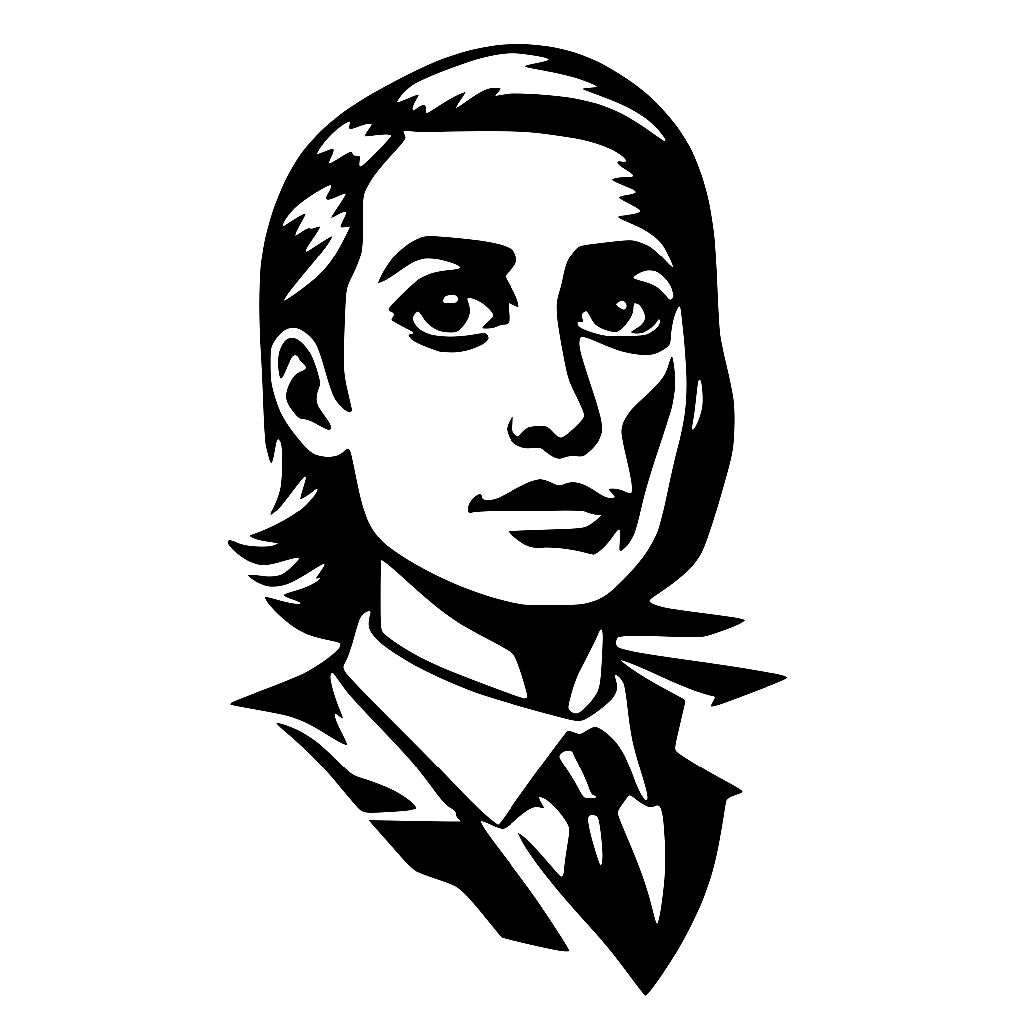 AI-generated SVG of 'percentage man'