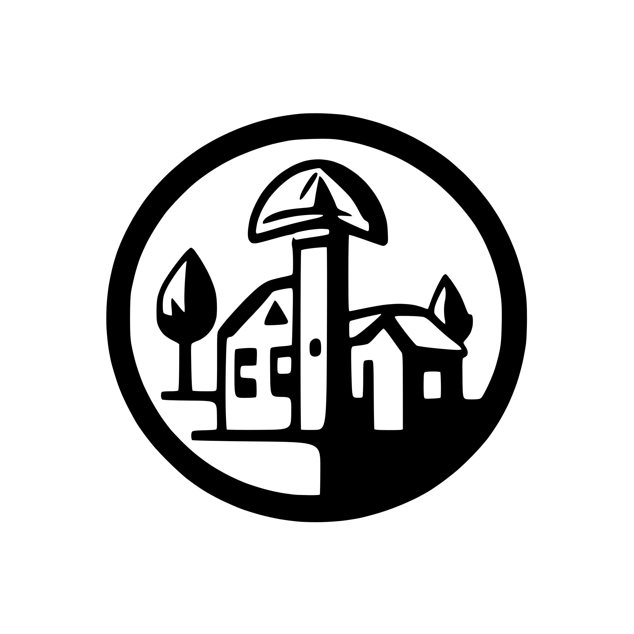AI-generated SVG of a town icon