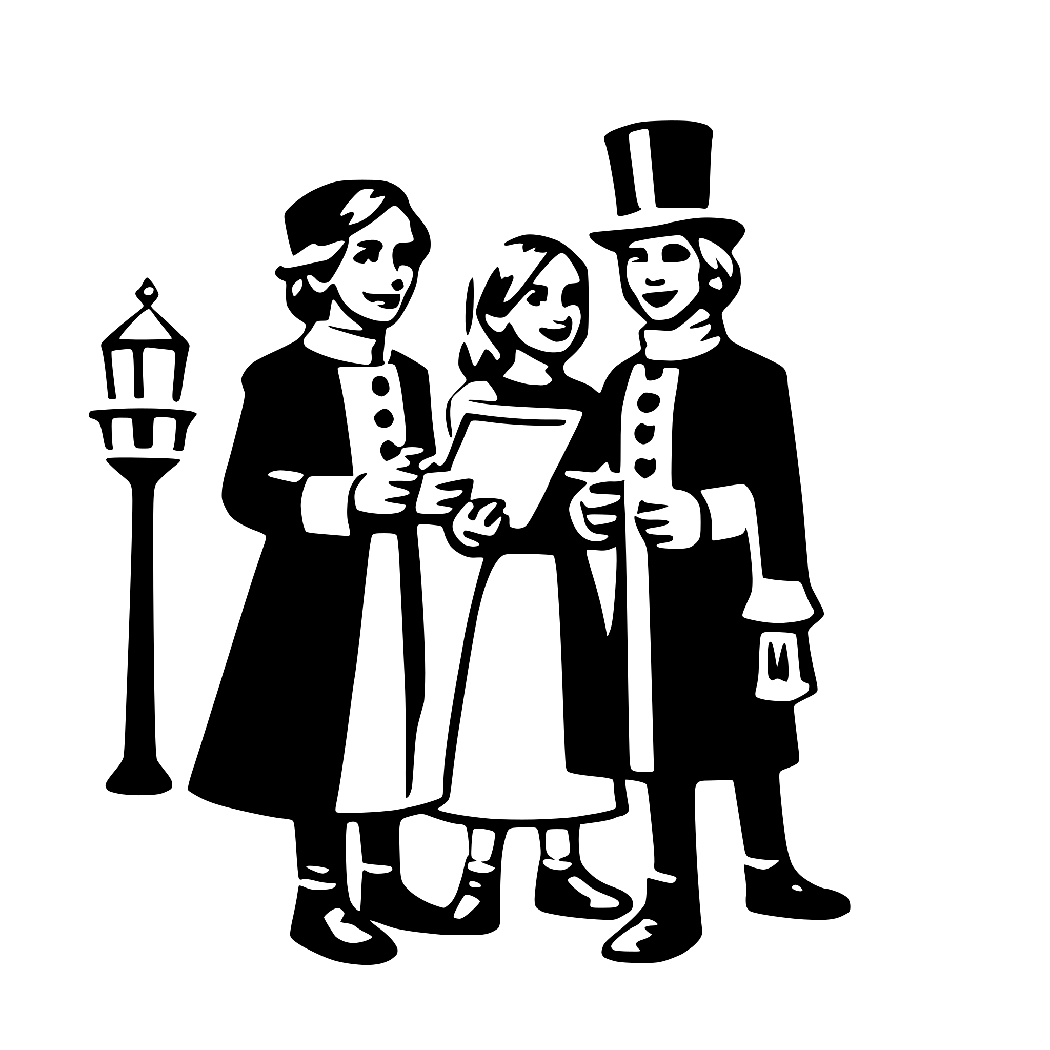 AI-generated SVG of 'christmas carolers'