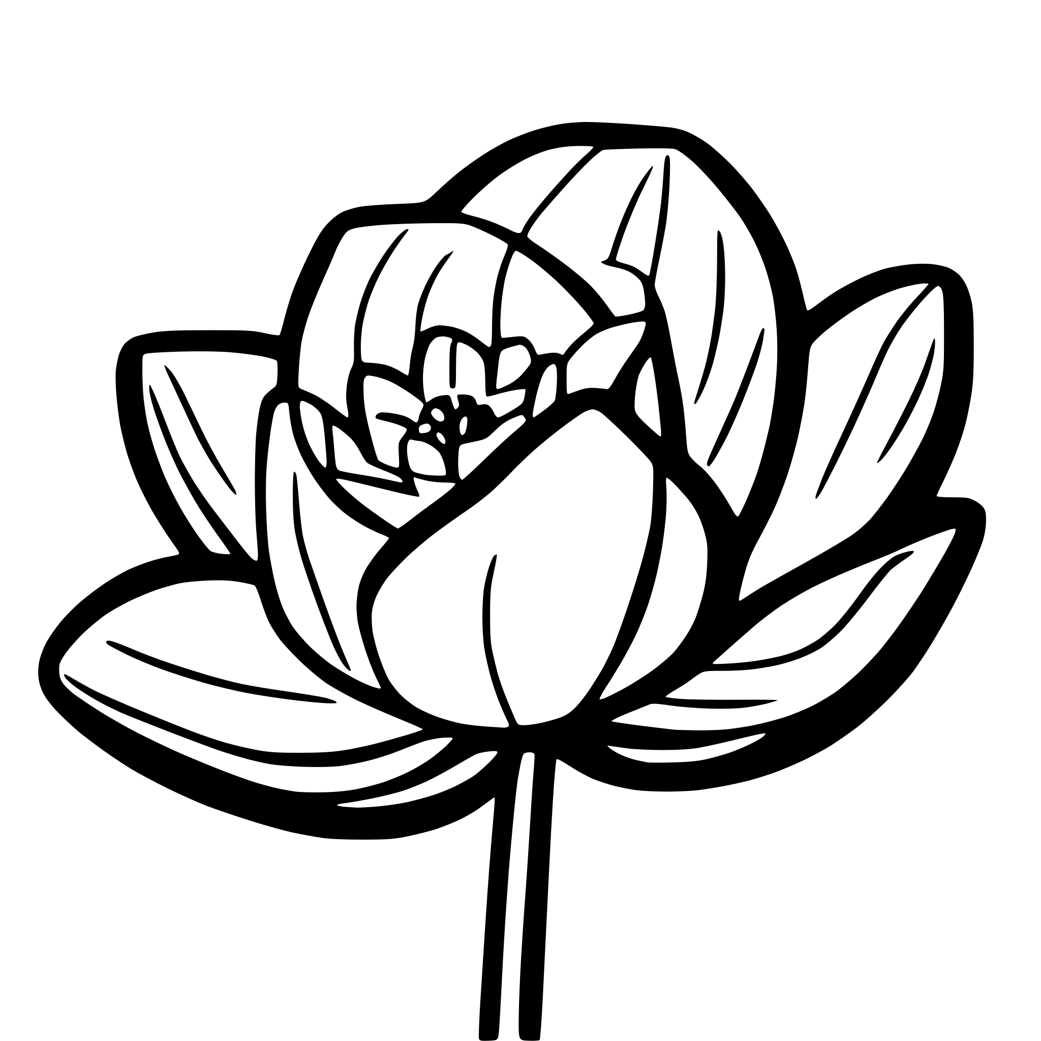AI-generated SVG of a flower