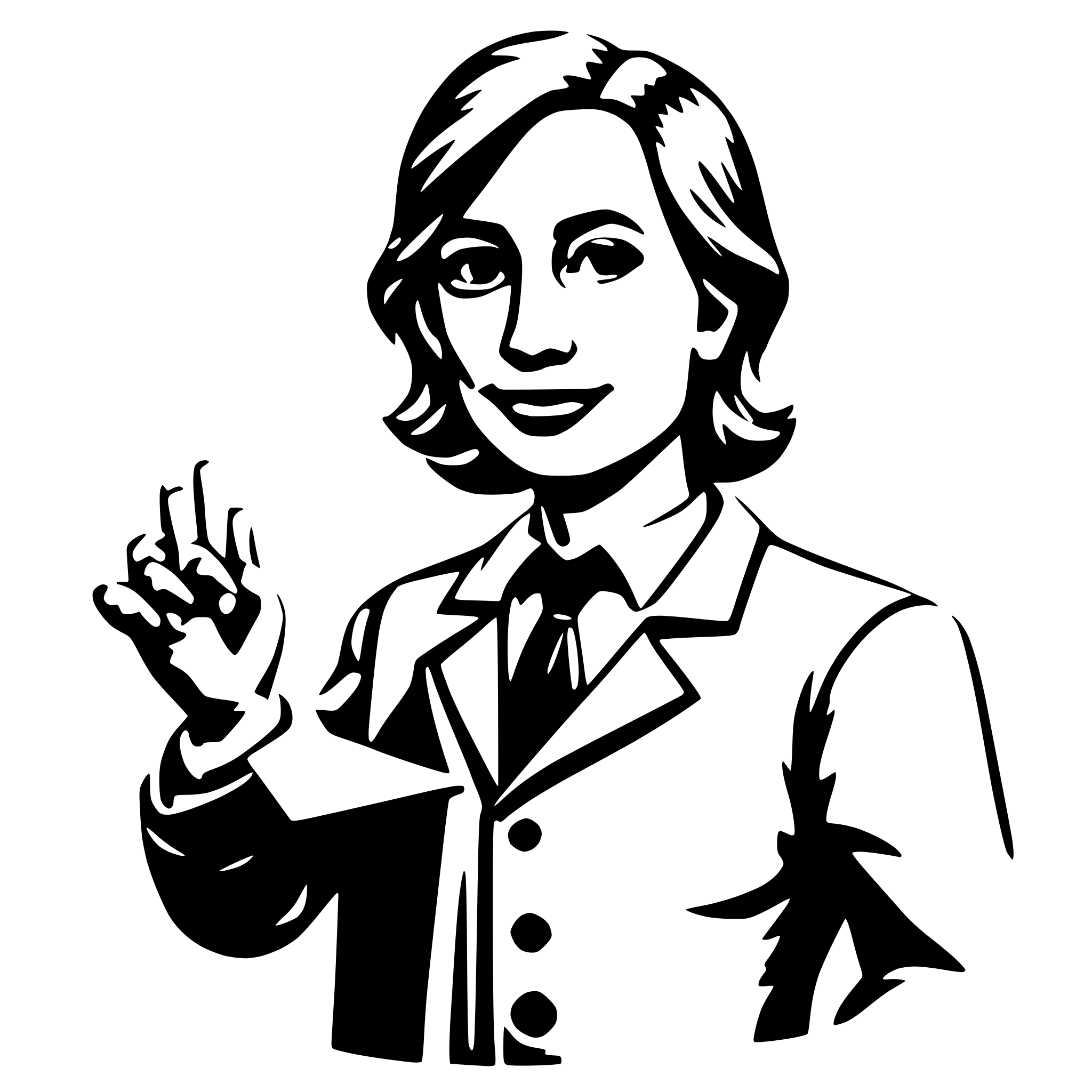 AI-generated SVG of a math teacher