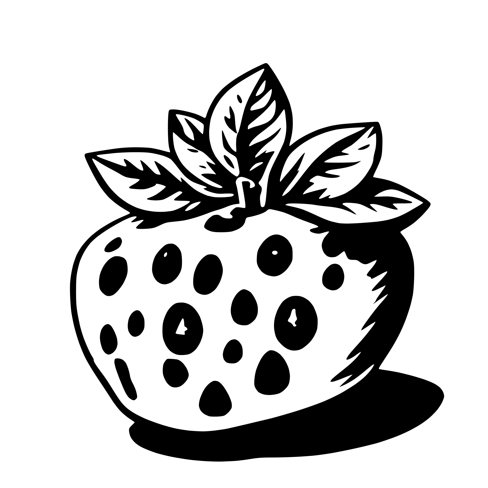 AI-generated SVG of 'morango'