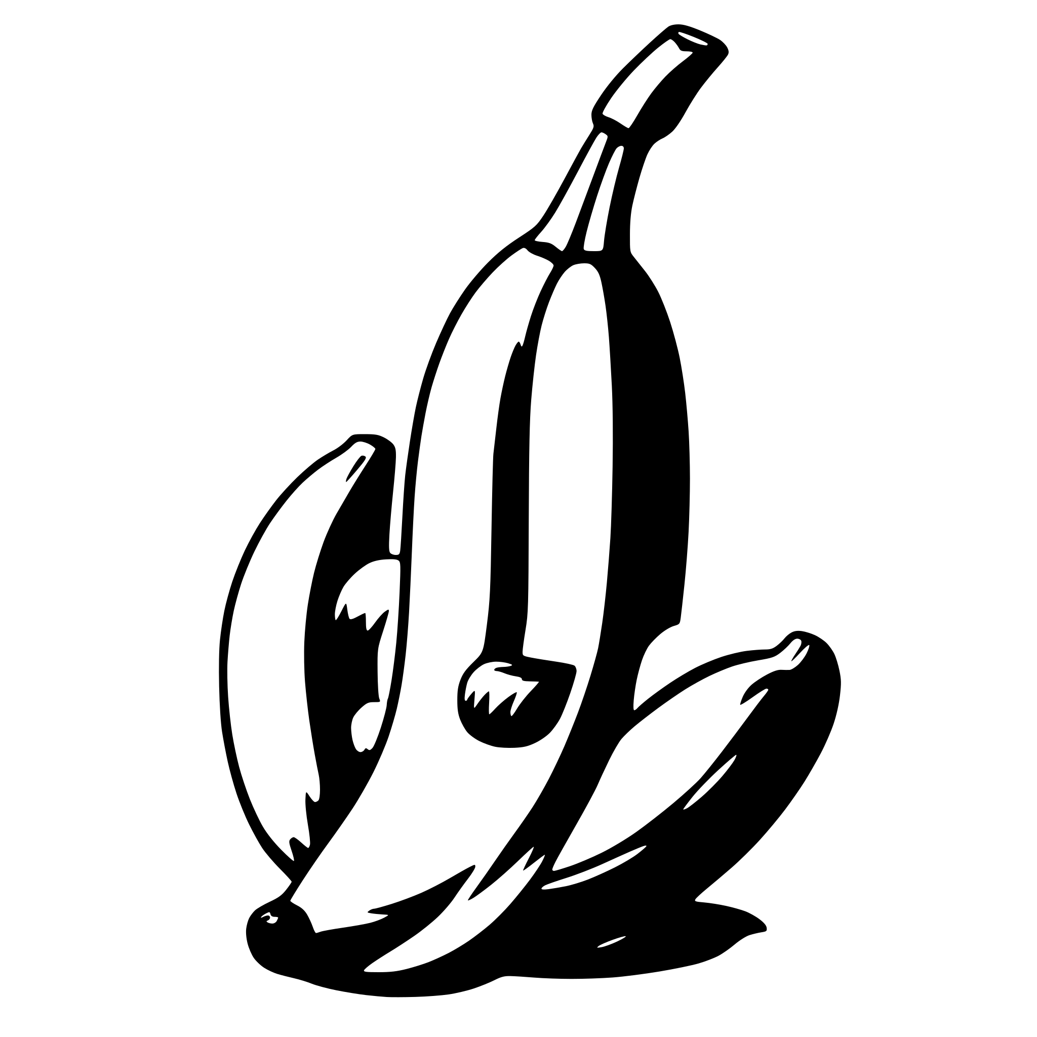 AI-generated SVG of 'cute banana'