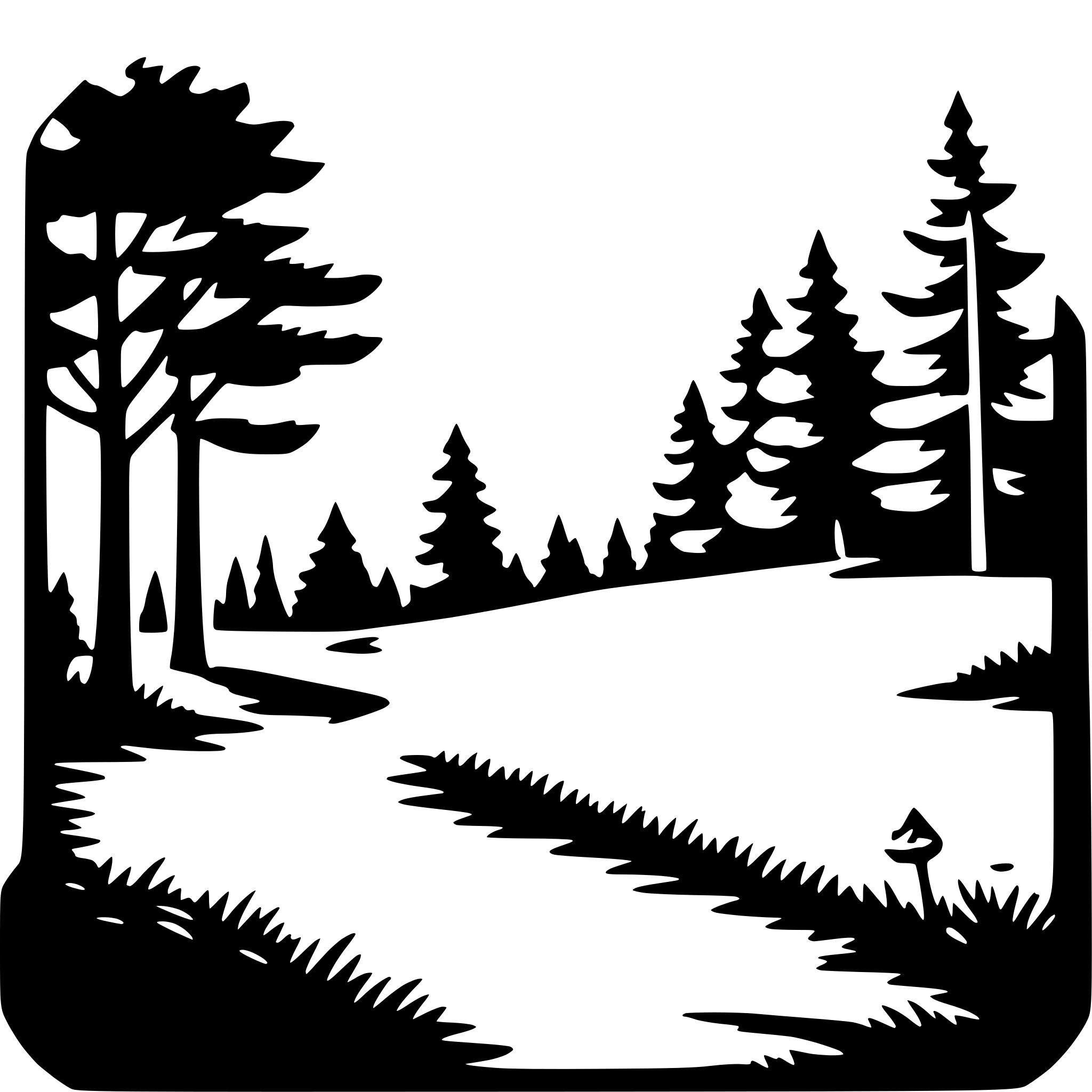 AI-generated SVG of 'forest glade'