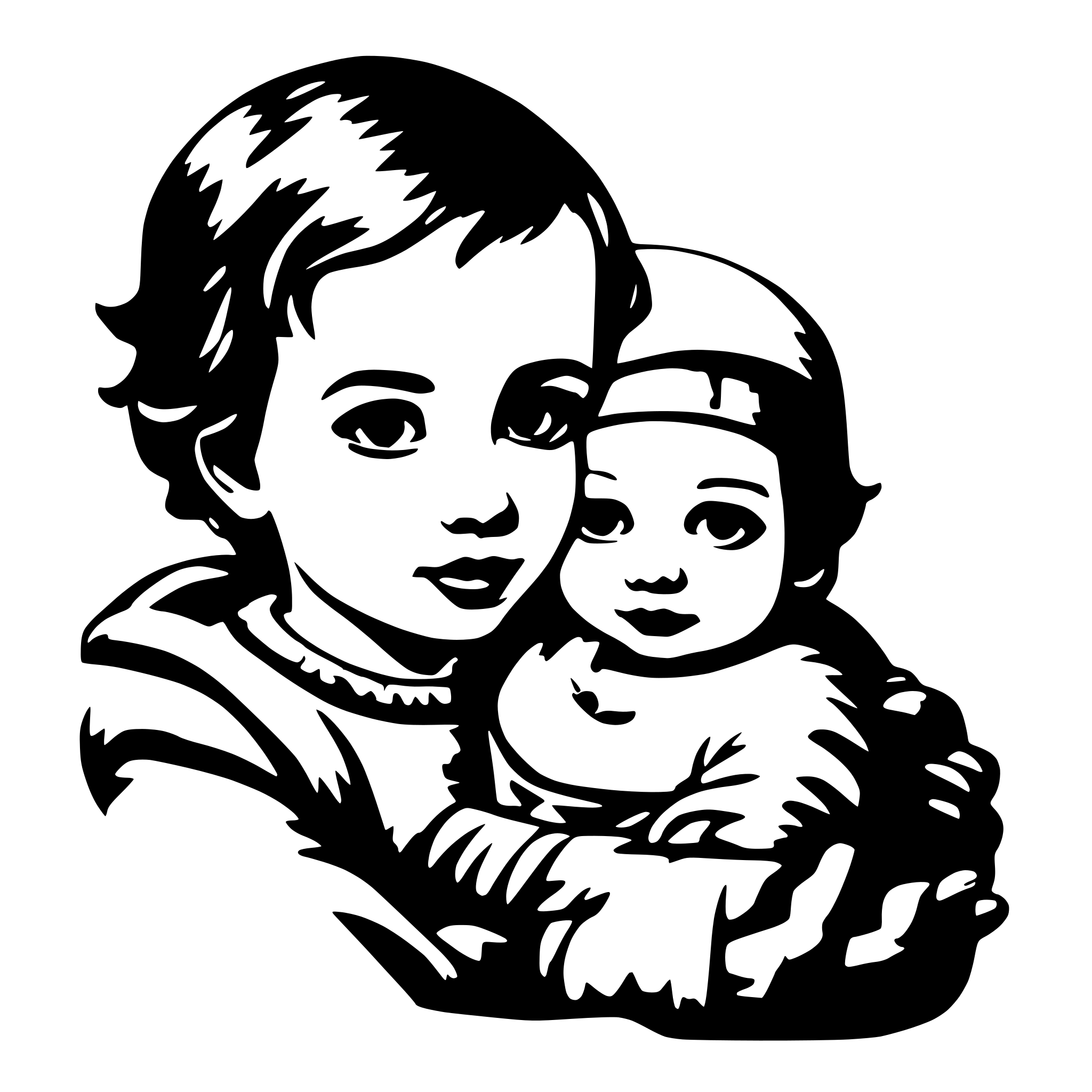 AI-generated SVG of a baby