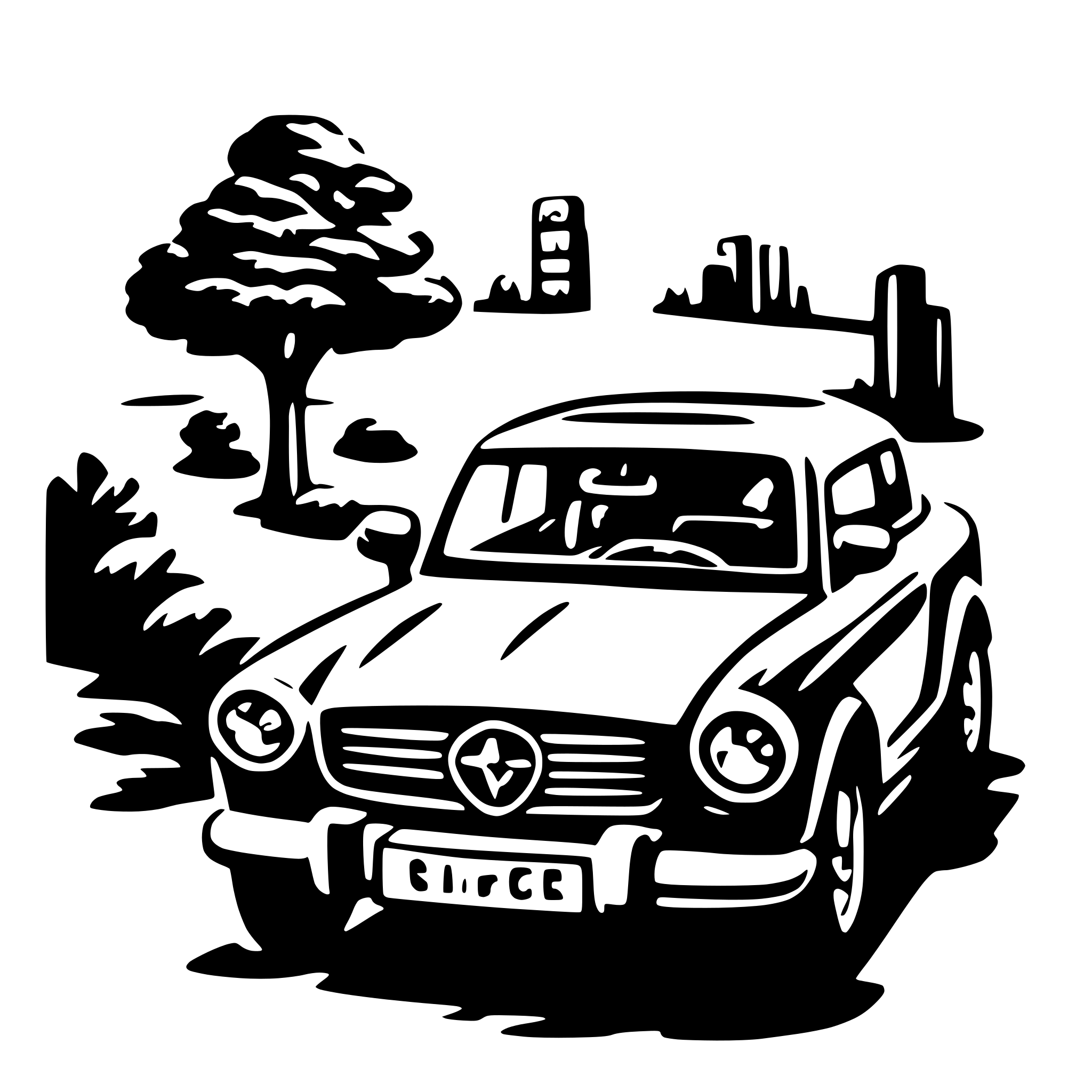 AI-generated SVG of a Car management