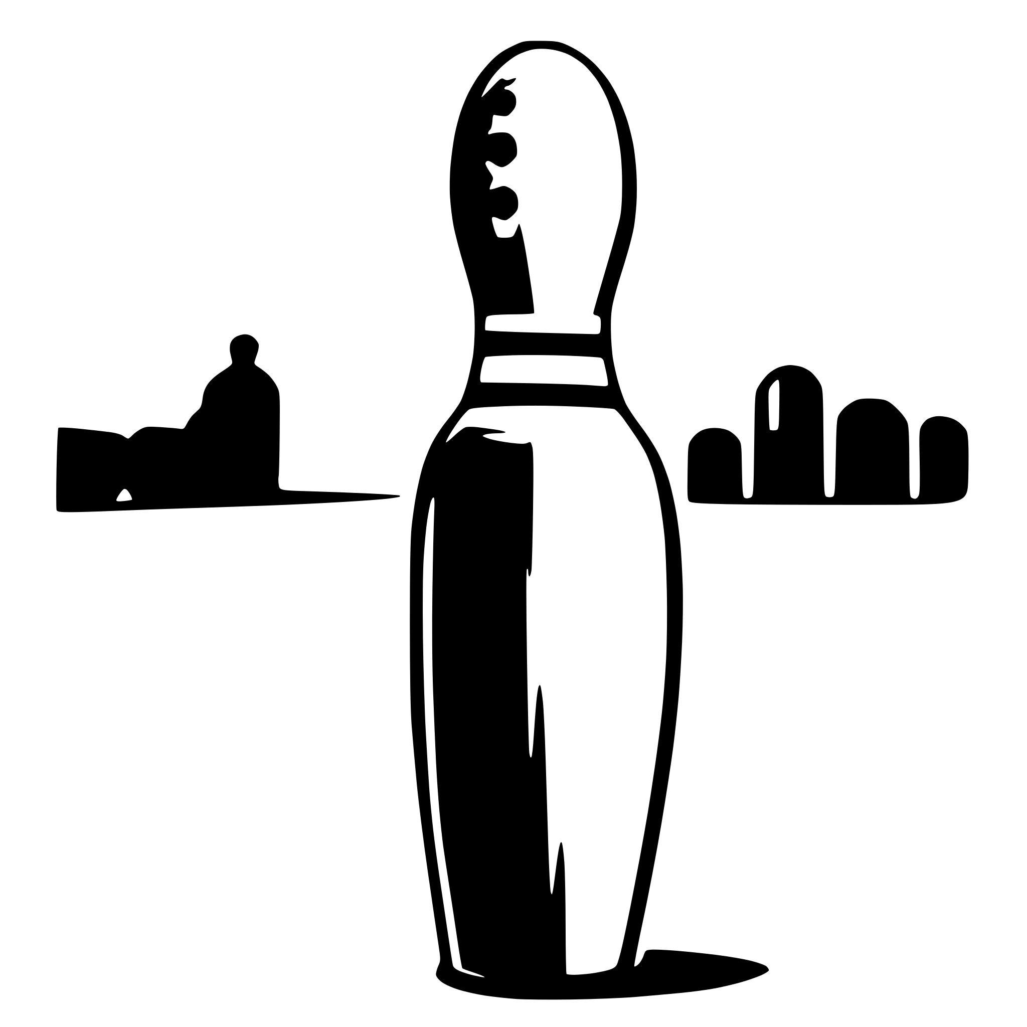 AI-generated SVG of a one bowling pin