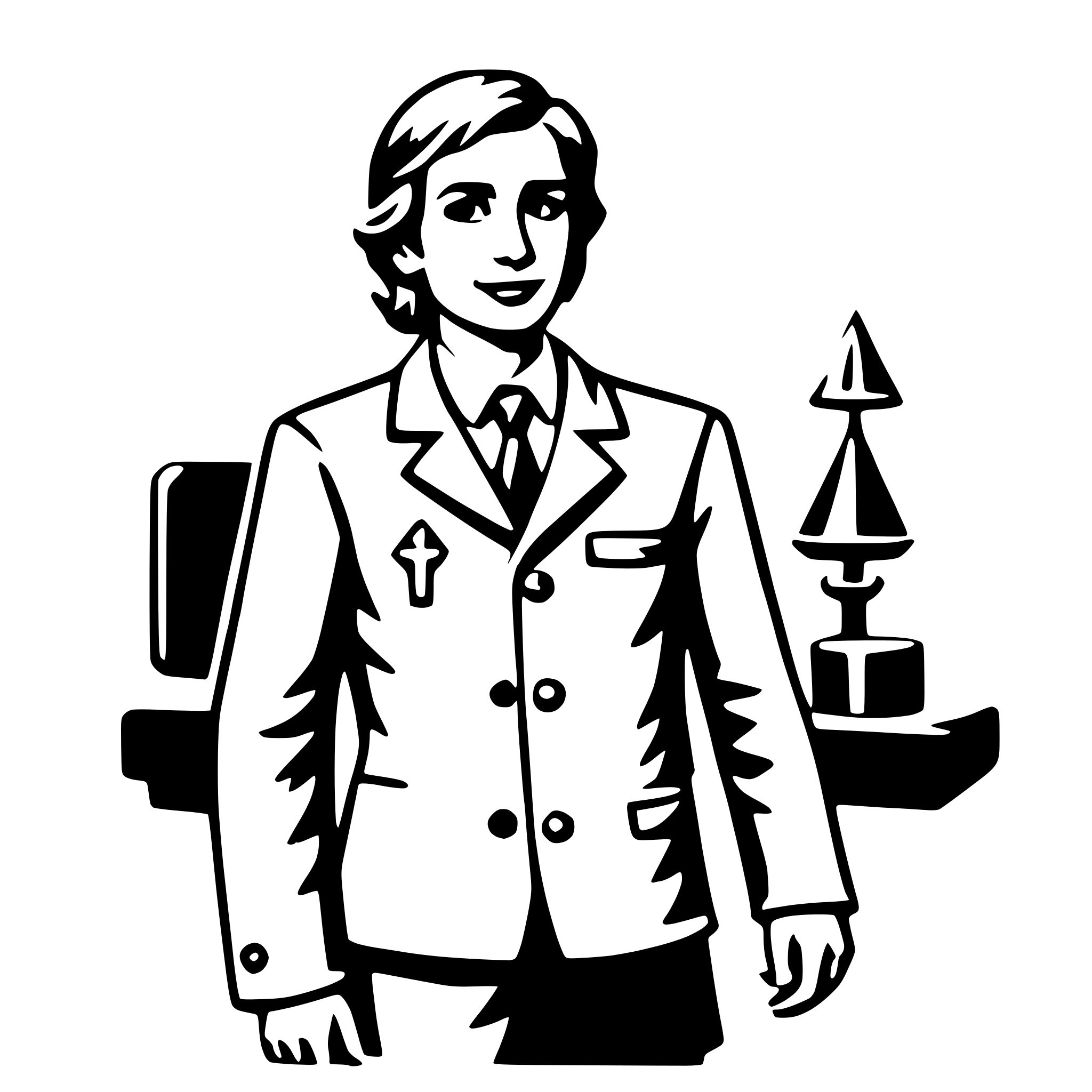 AI-generated SVG of a epidemiologist