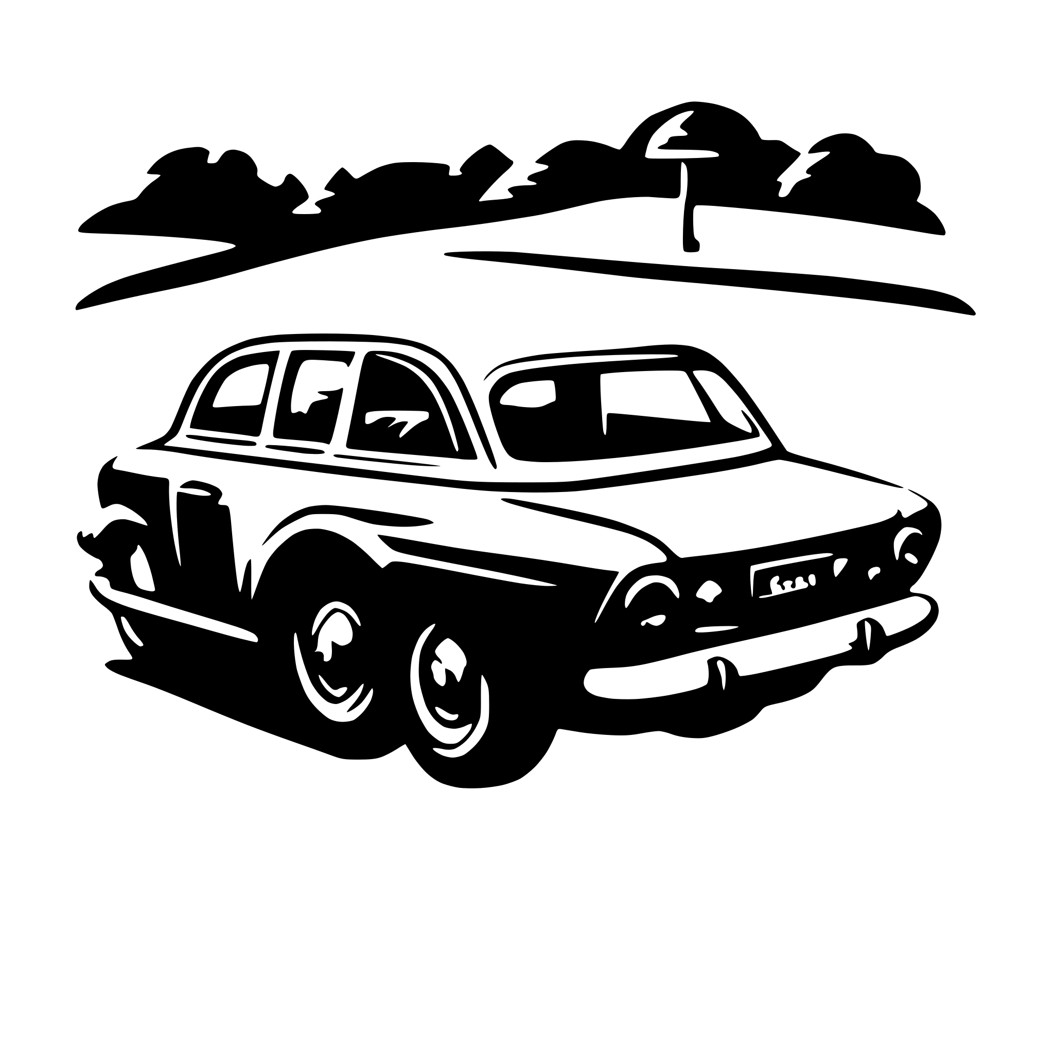 AI-generated SVG of a car