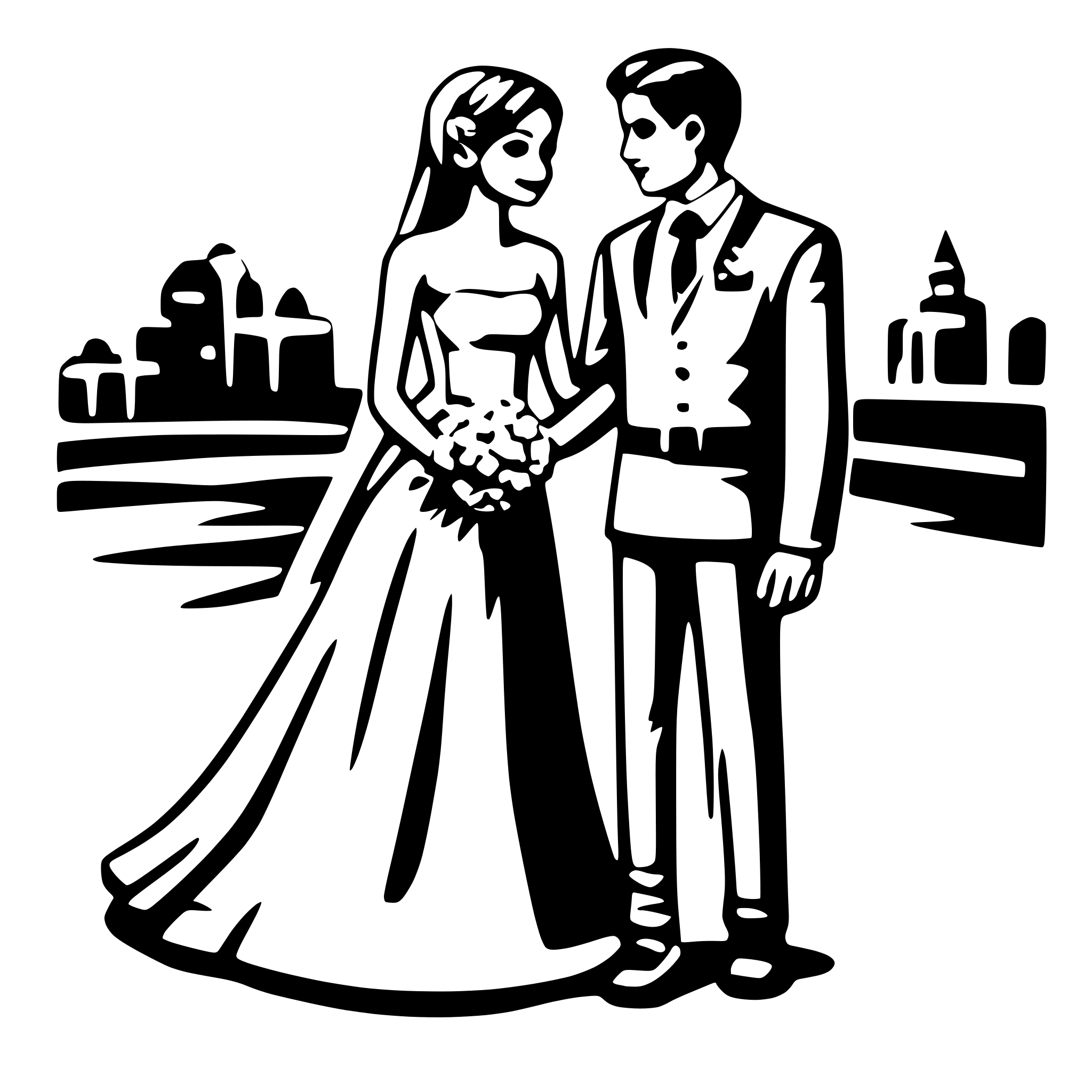 AI-generated SVG of 'wedding'