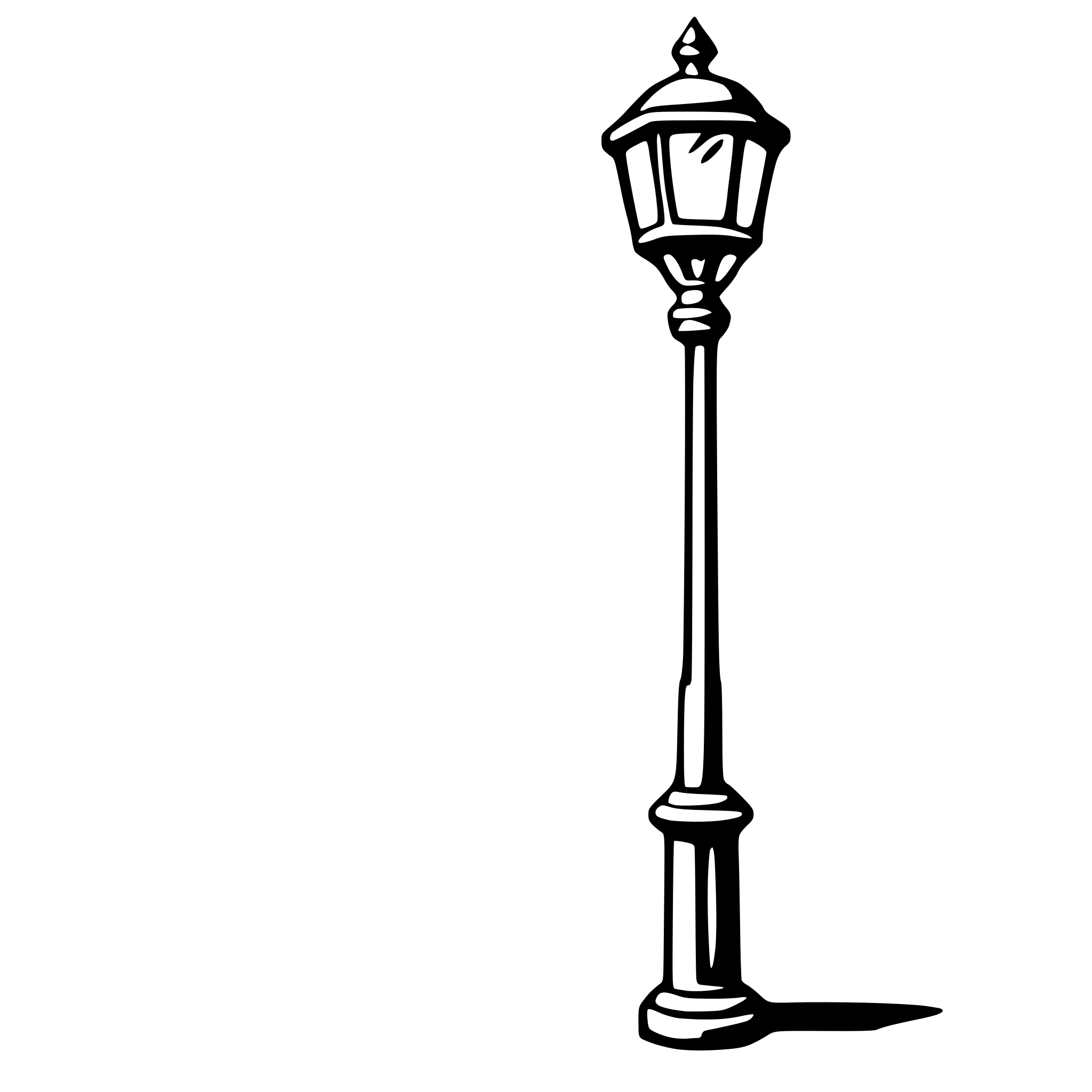 AI-generated SVG of a lamppost