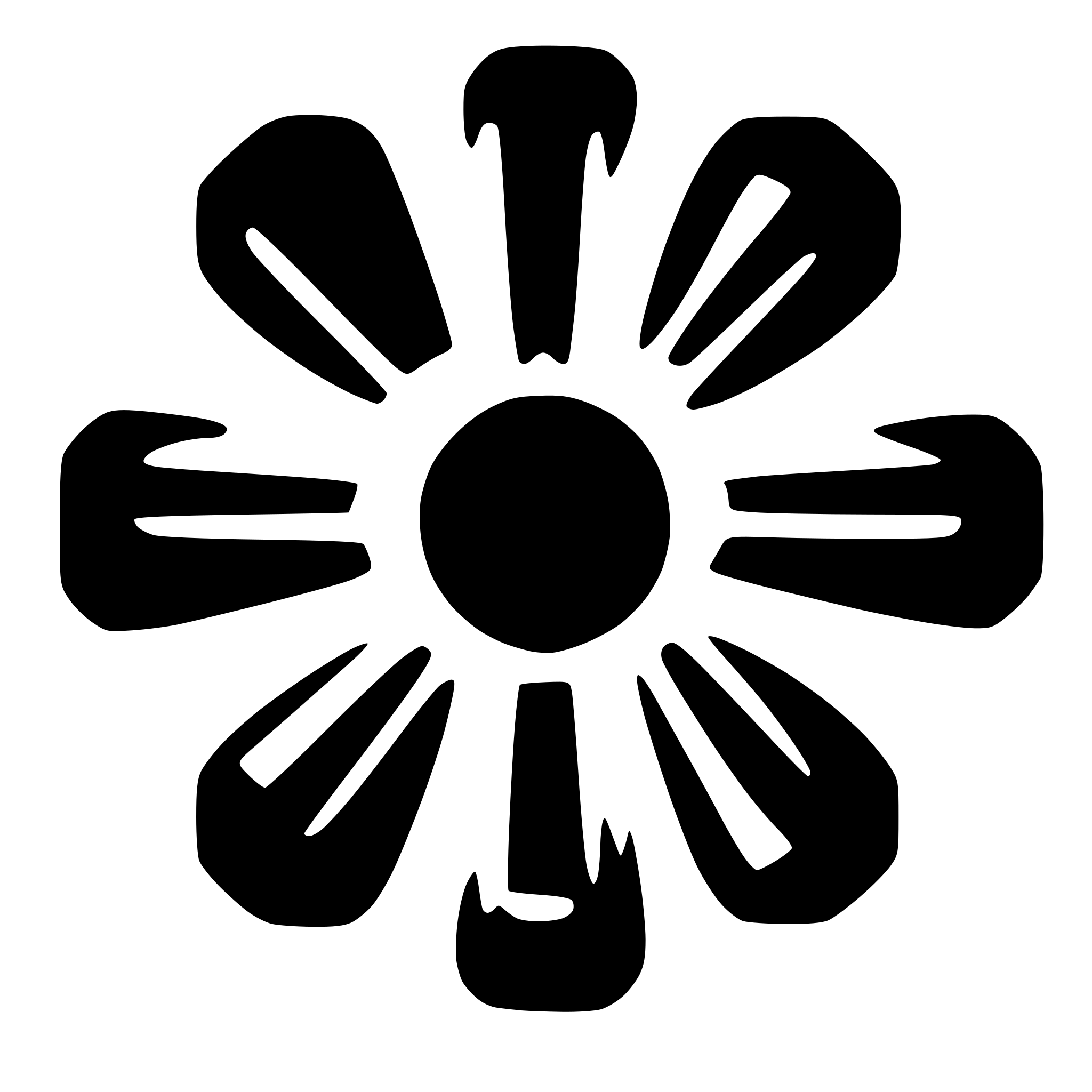 AI-generated SVG of a asterisk simple monochrome