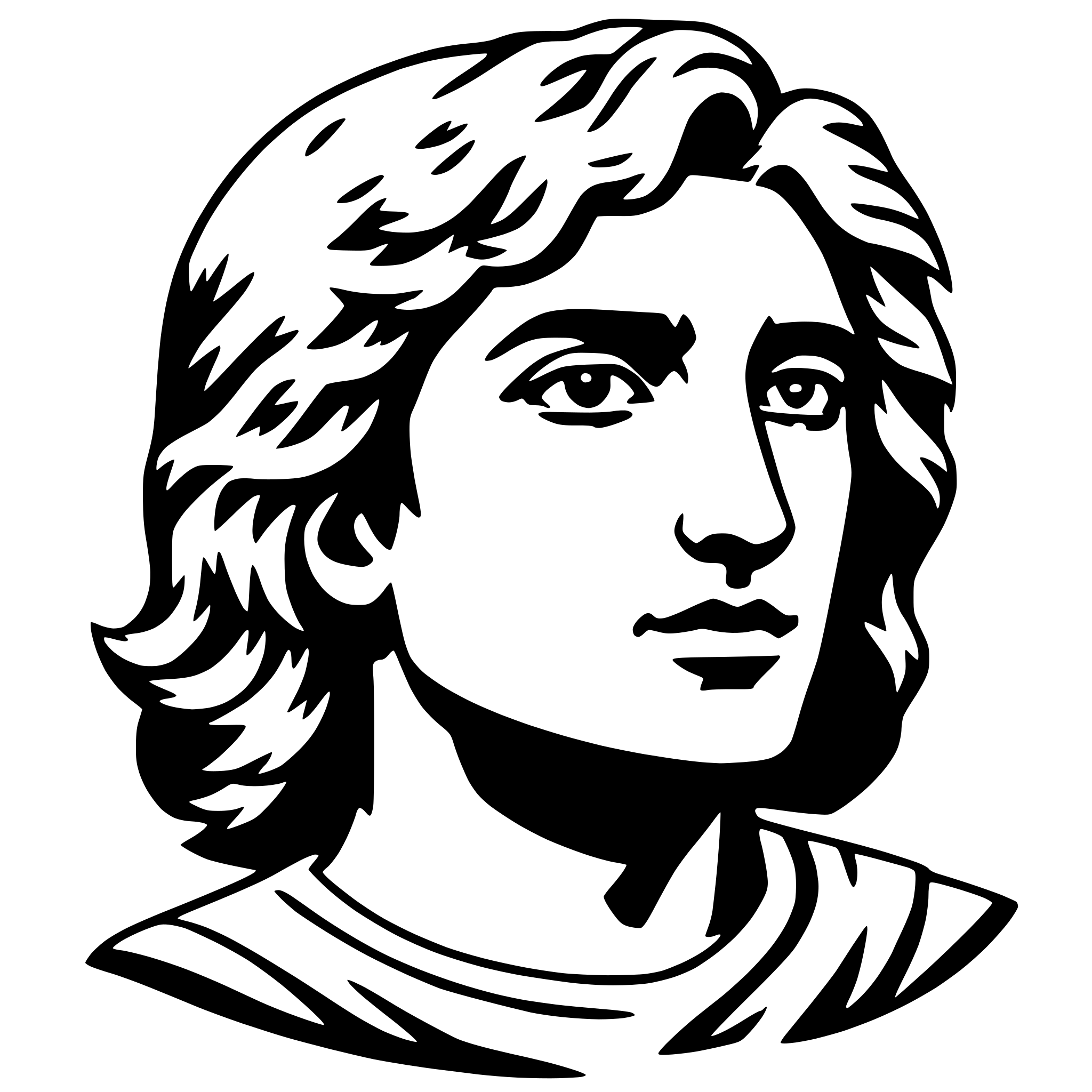 AI-generated SVG of a alexander the great