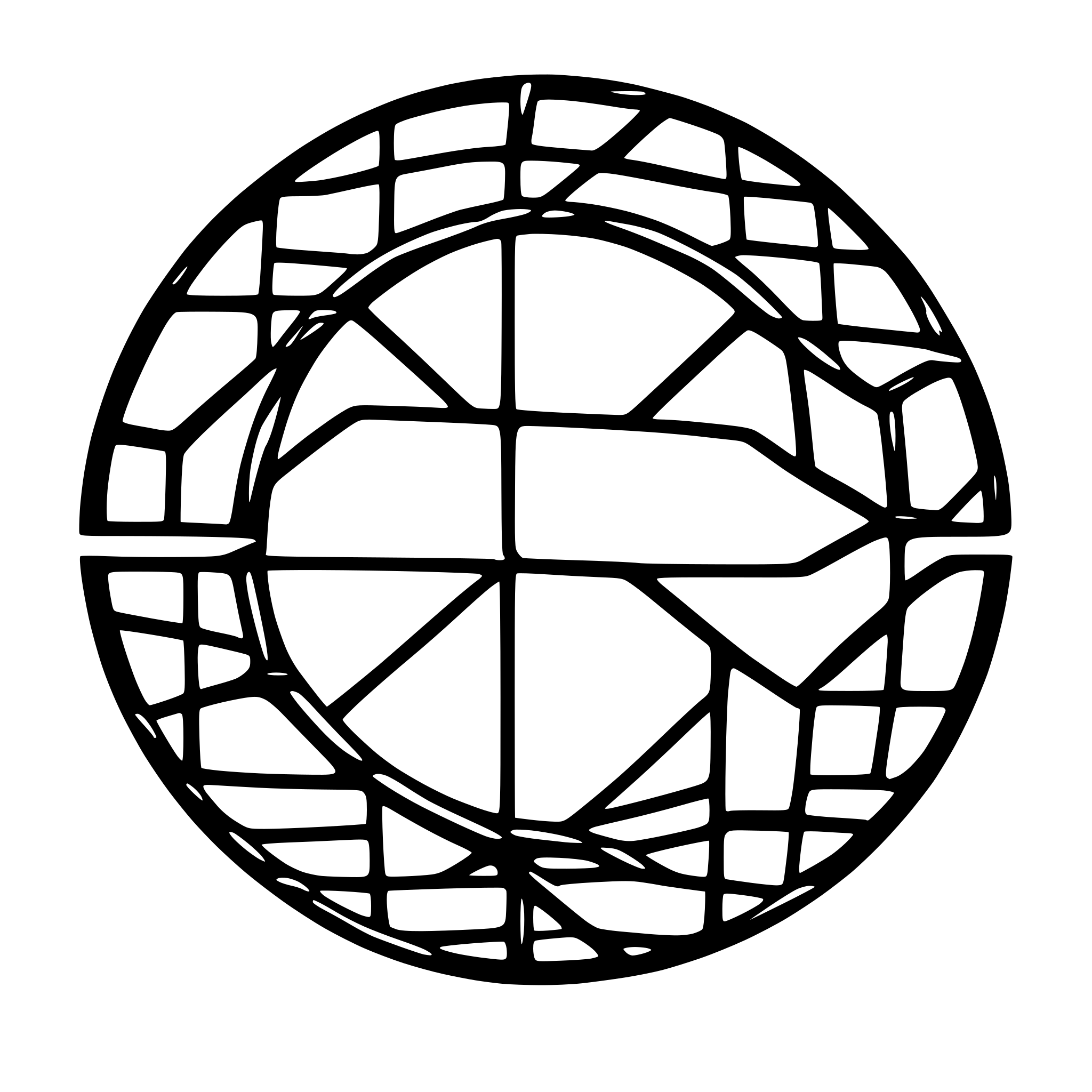 AI-generated SVG of a a mesh network in a circle
