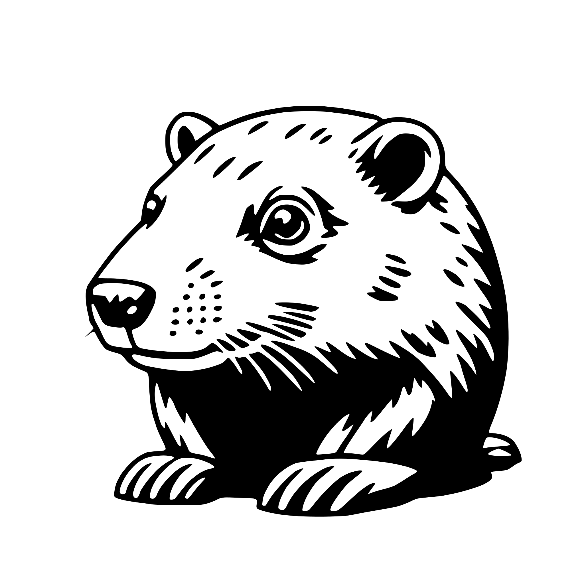 AI-generated SVG of 'beaver'