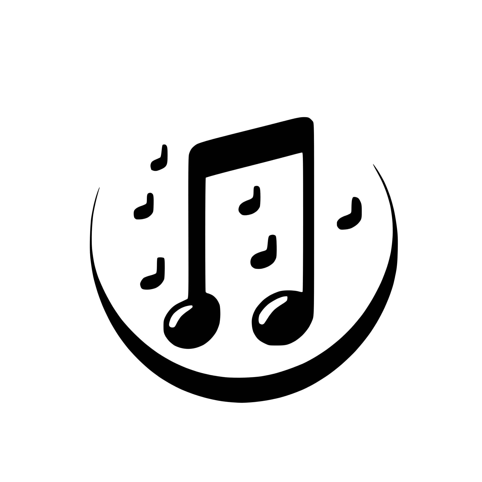 AI-generated SVG of a minimalizm music note icon