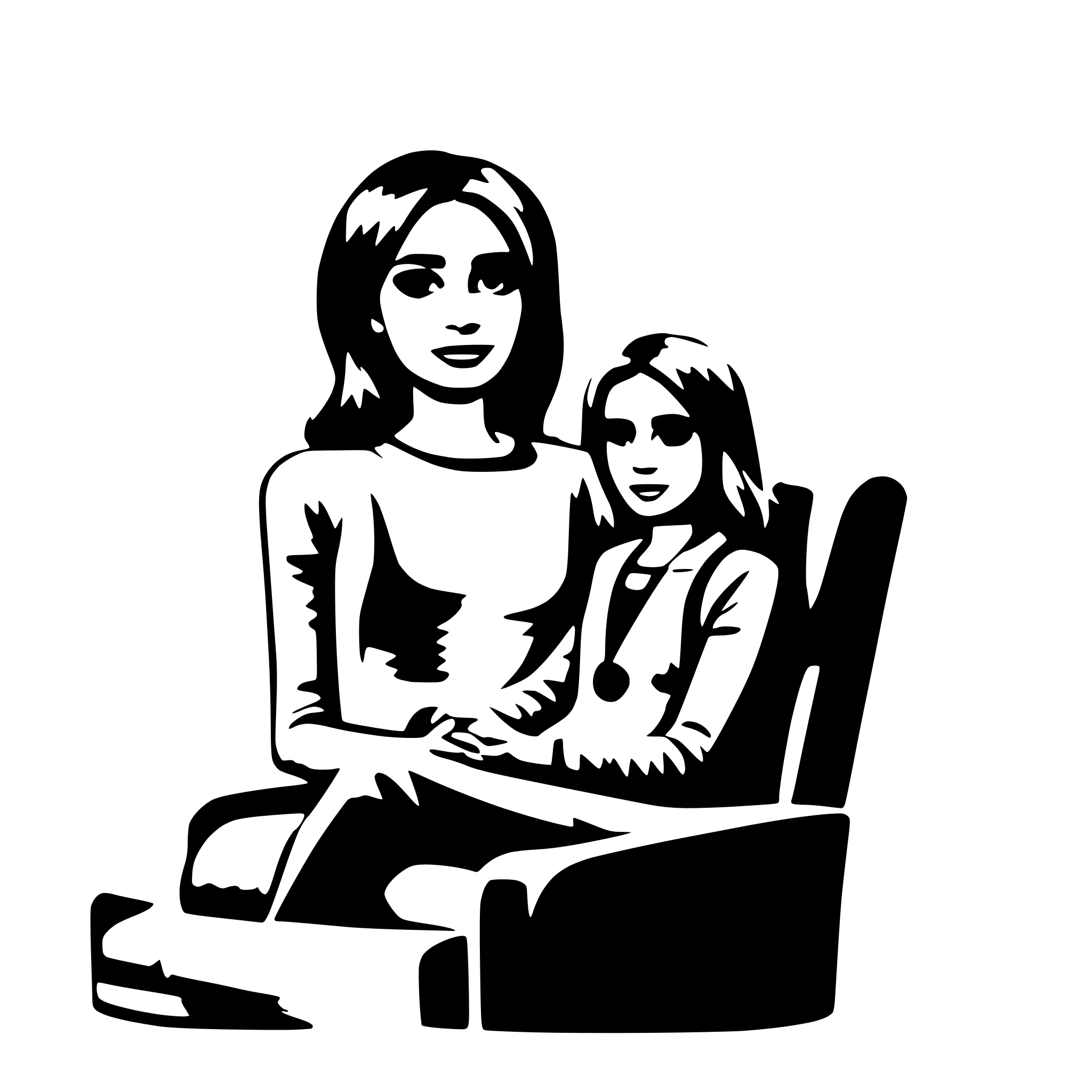 AI-generated SVG of a therapist girl