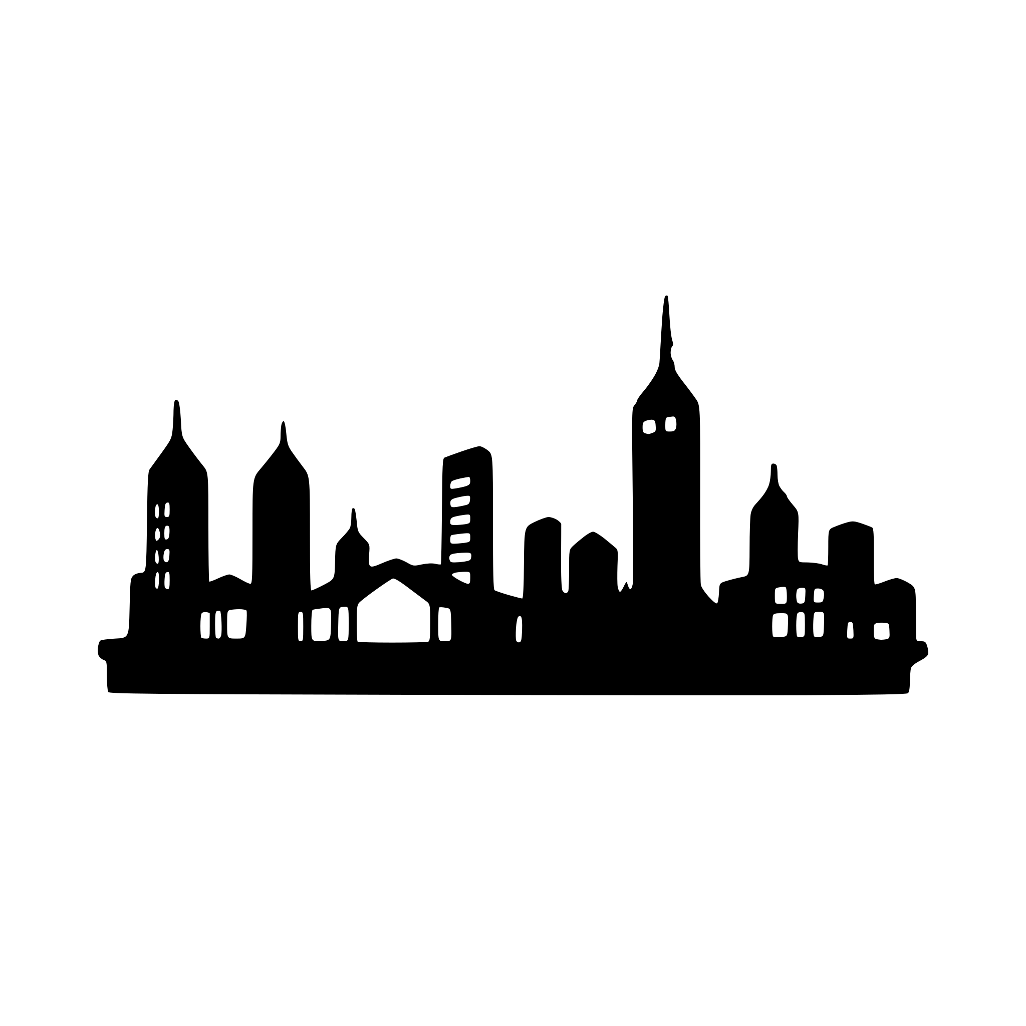 AI-generated SVG of a city skyline at night
