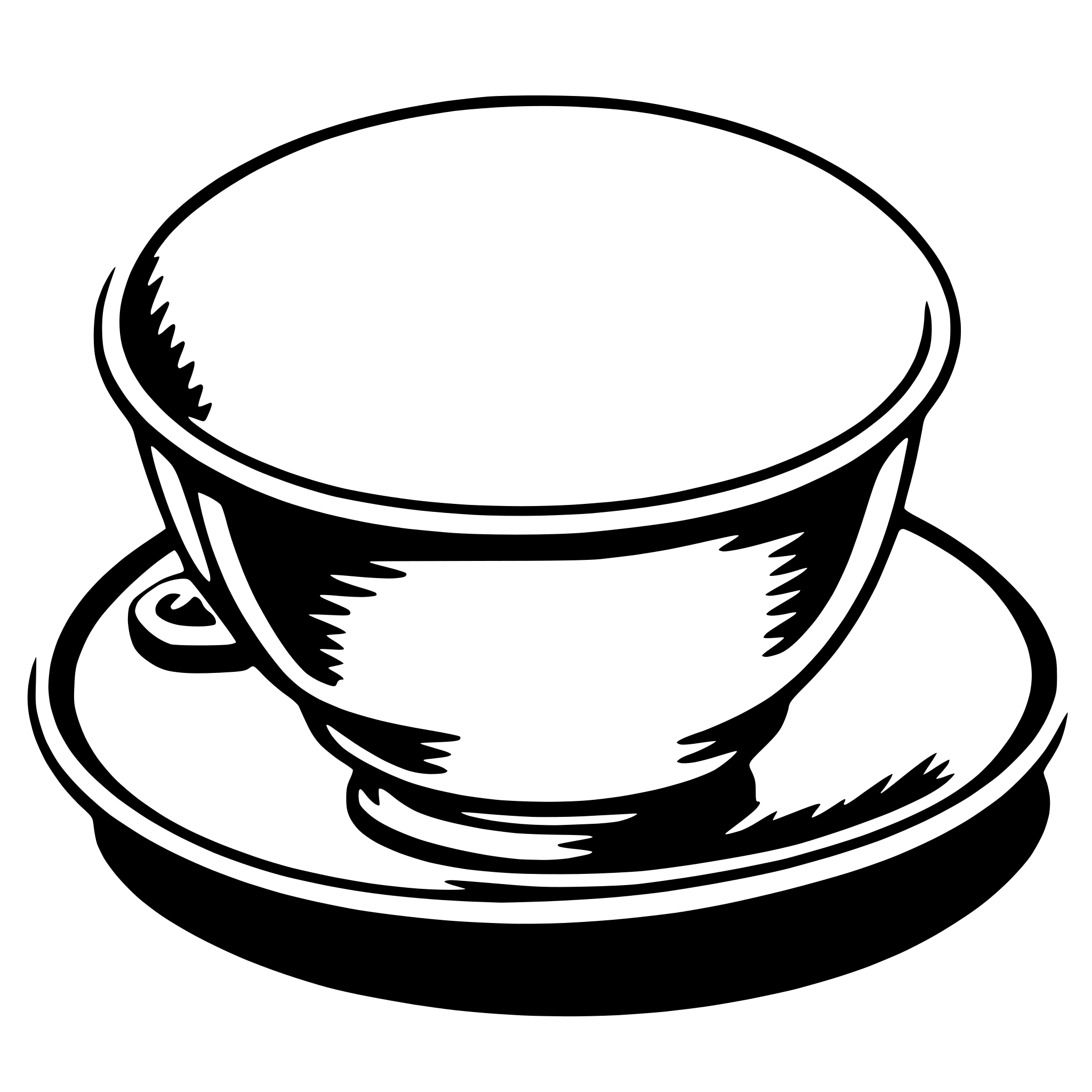 AI-generated SVG of a saucer