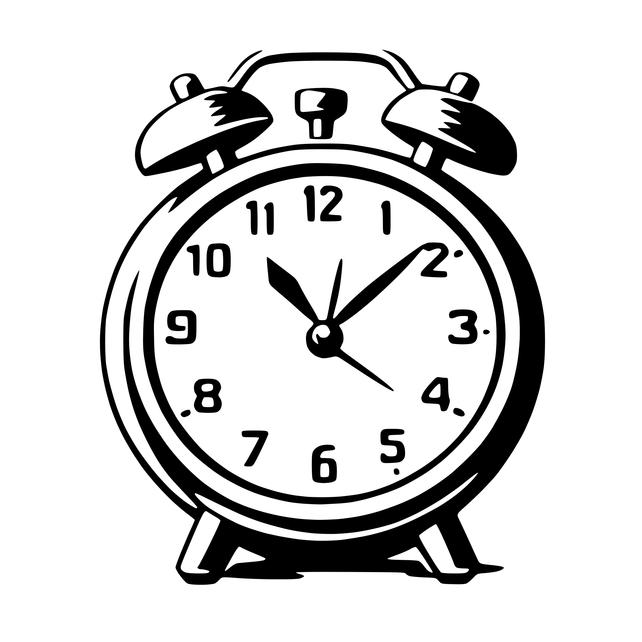 AI-generated SVG of 'alarm clock'