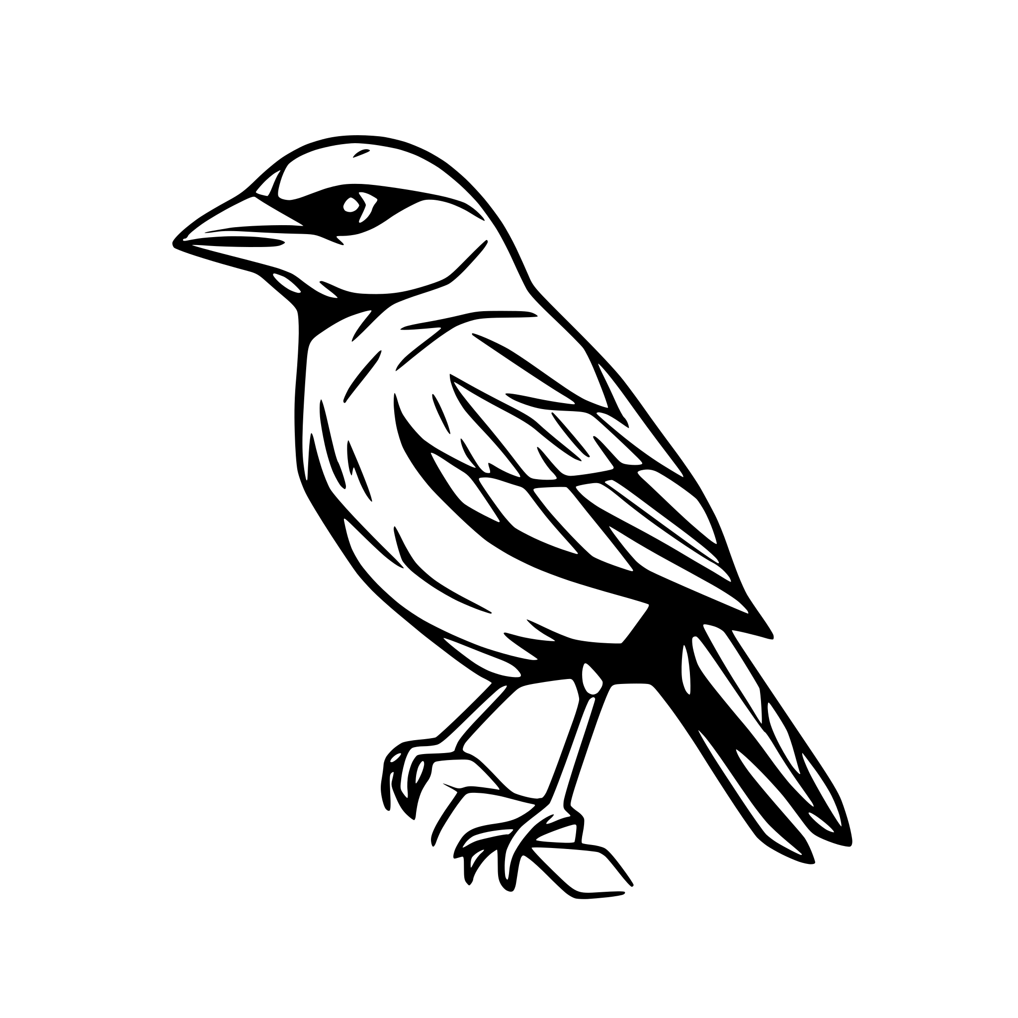 AI-generated SVG of a baltimore oriole bird