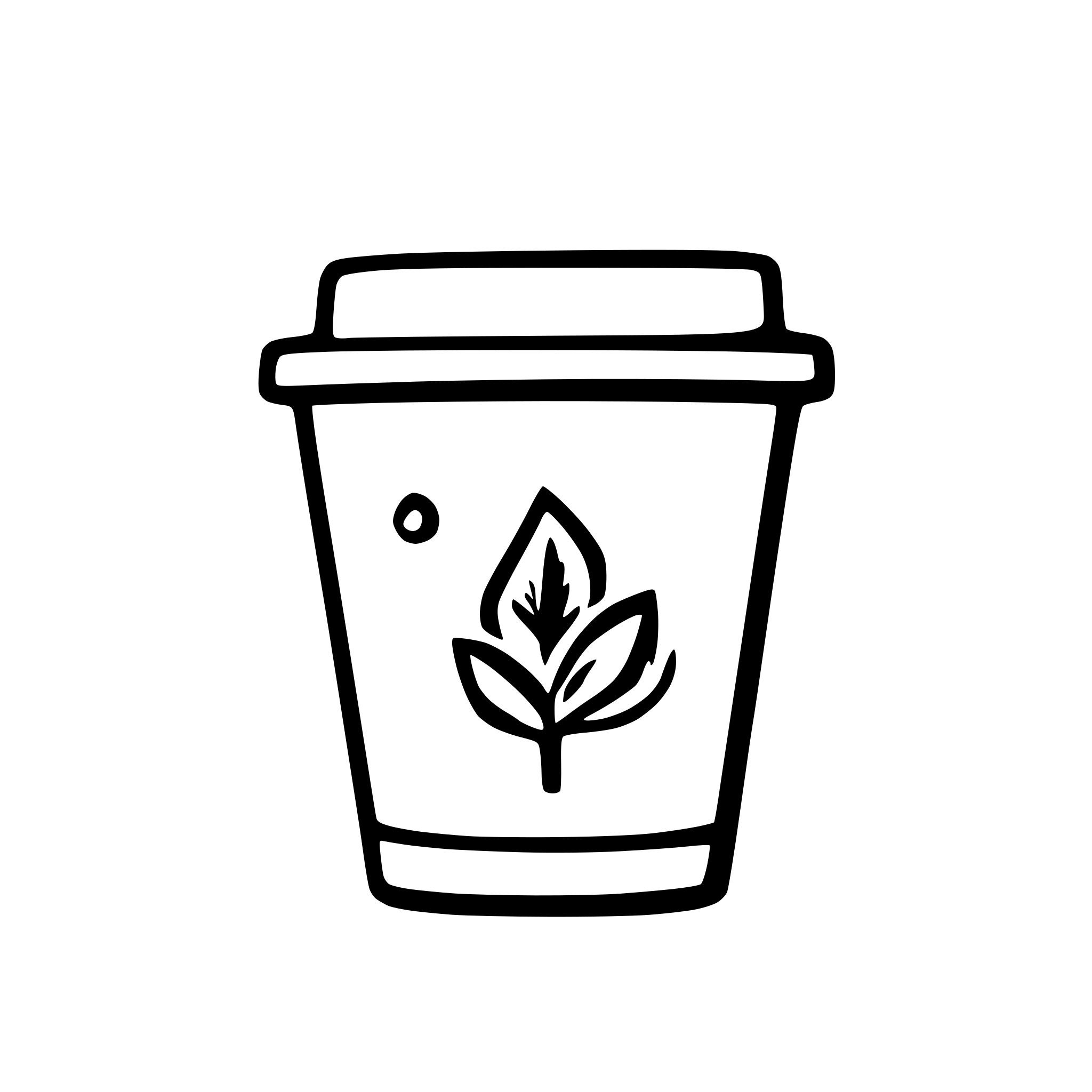 AI-generated SVG of 'plain polypaper coffee cup'