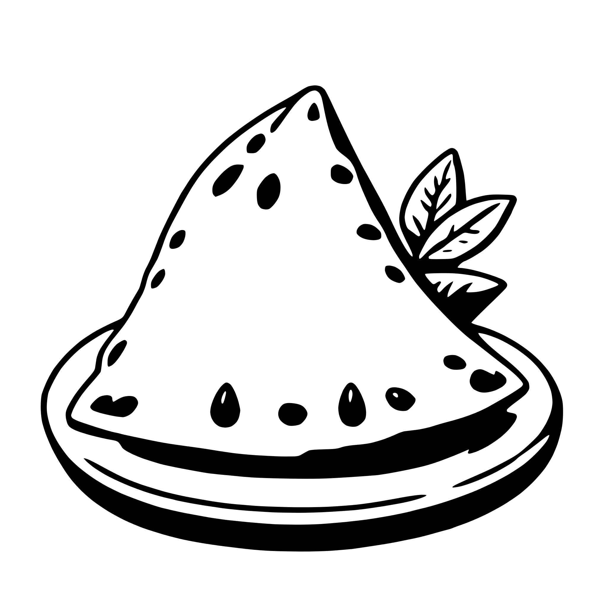 AI-generated SVG of a samosa