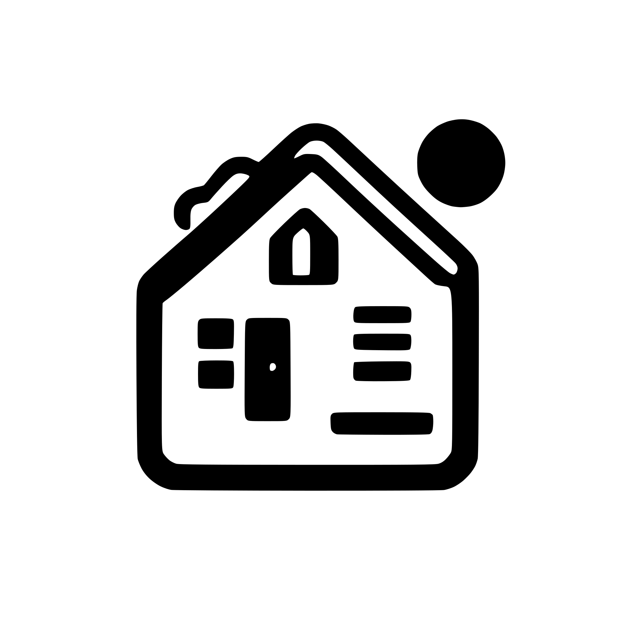 AI-generated SVG of a Home 2d icon modern