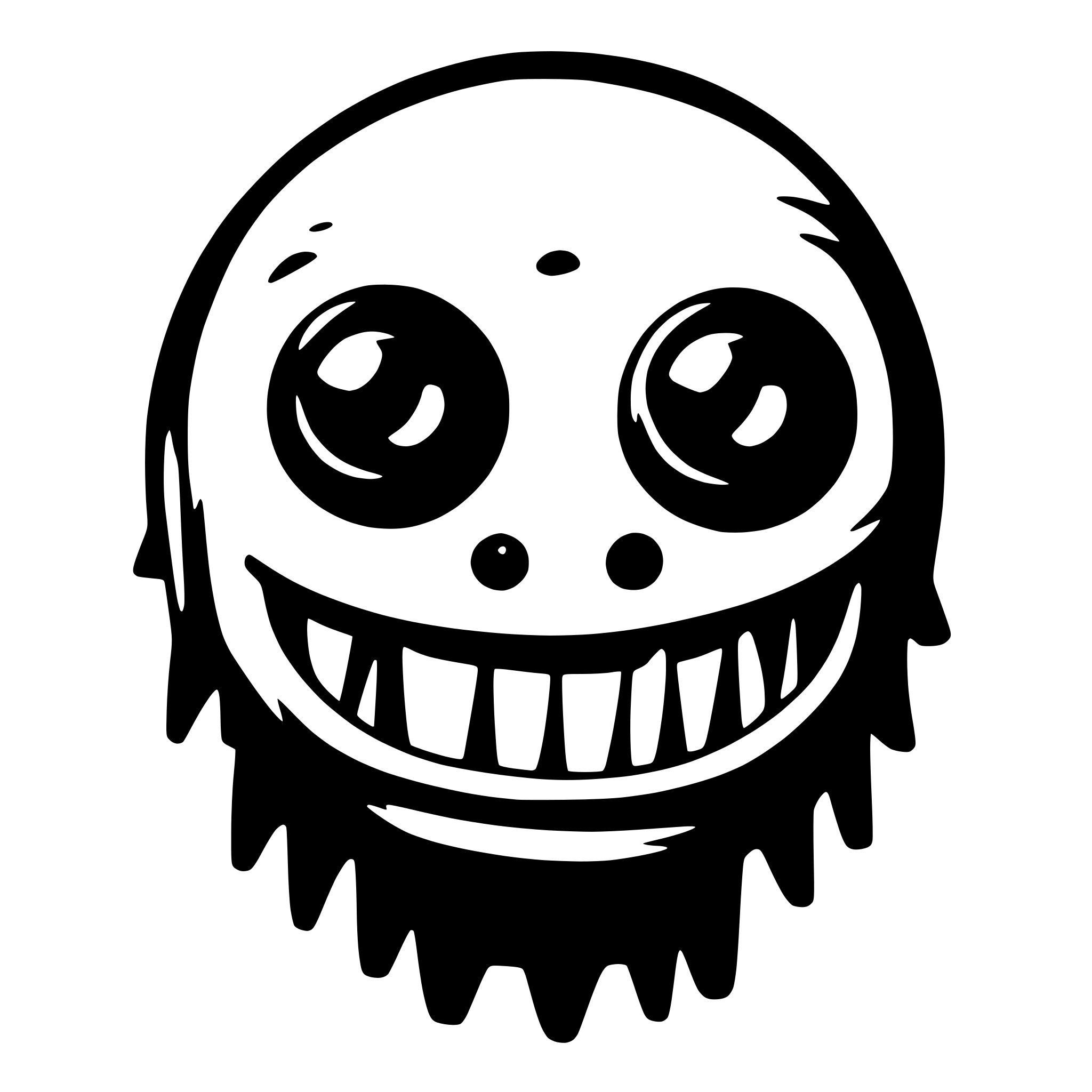 AI-generated SVG of a monster