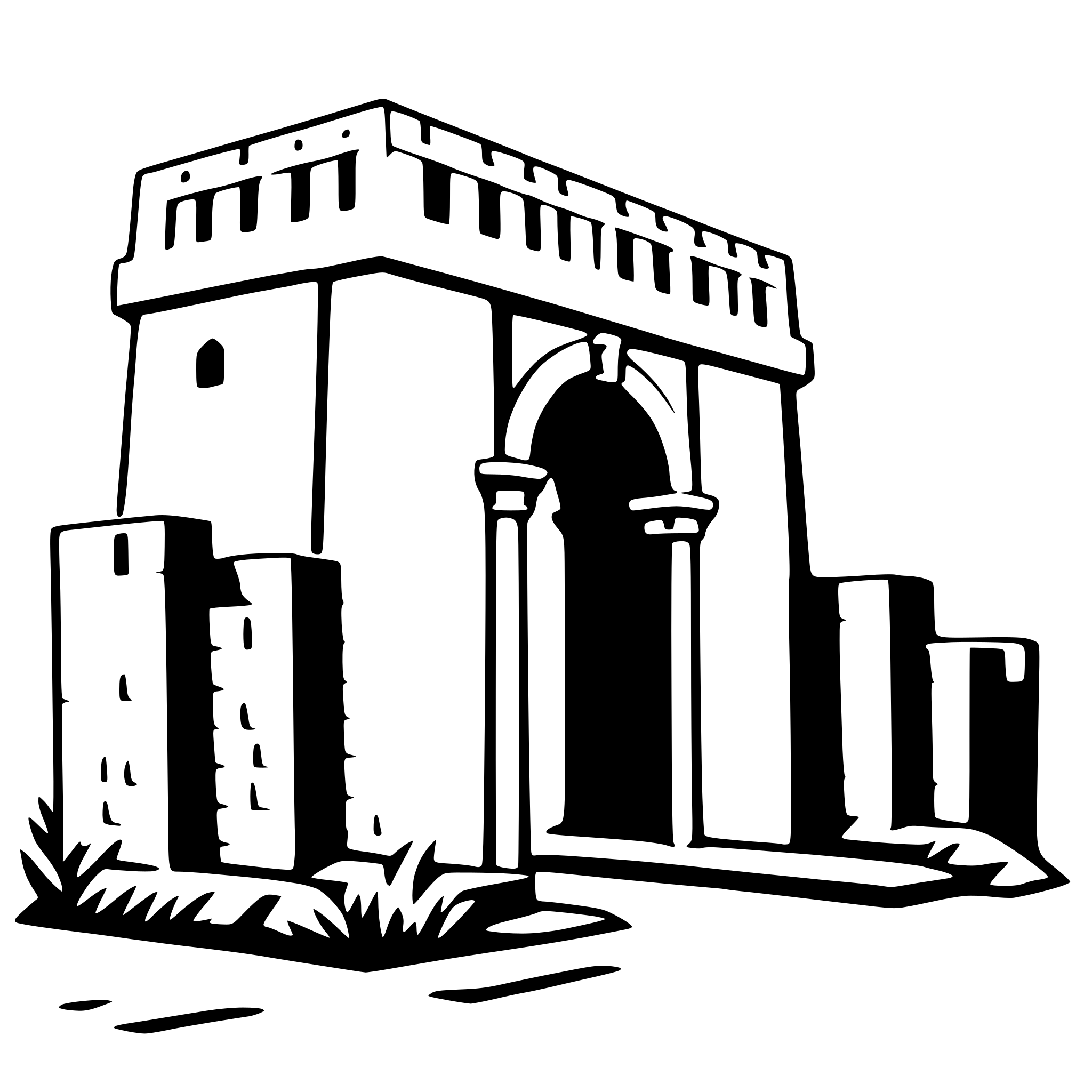 AI-generated SVG of 'ishtar gate'
