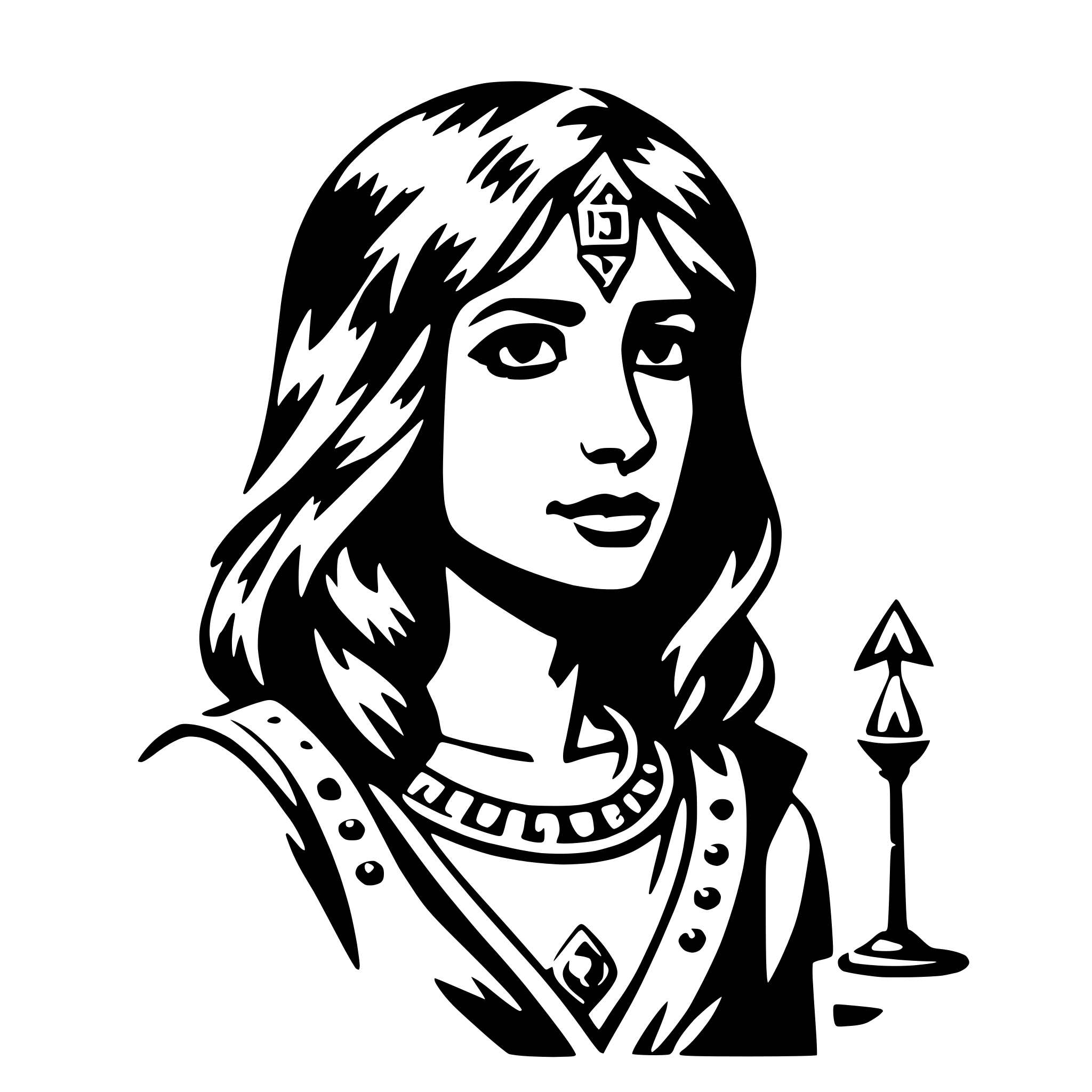 AI-generated SVG of 'ishtar'