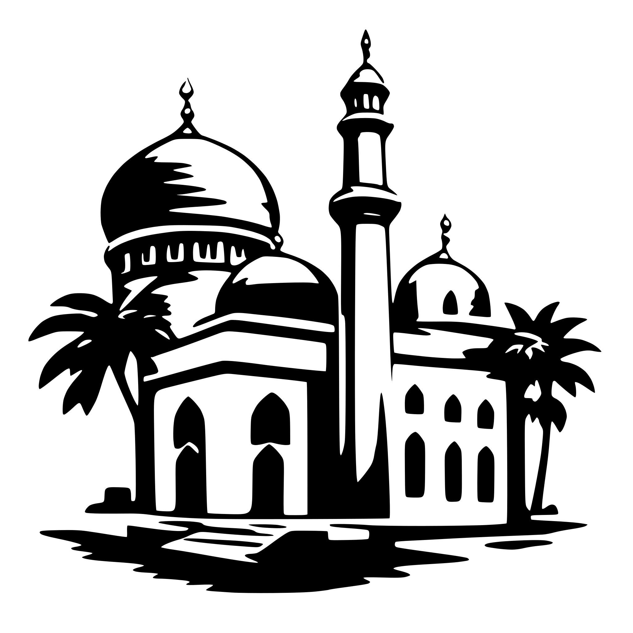 AI-generated SVG of 'mosque'