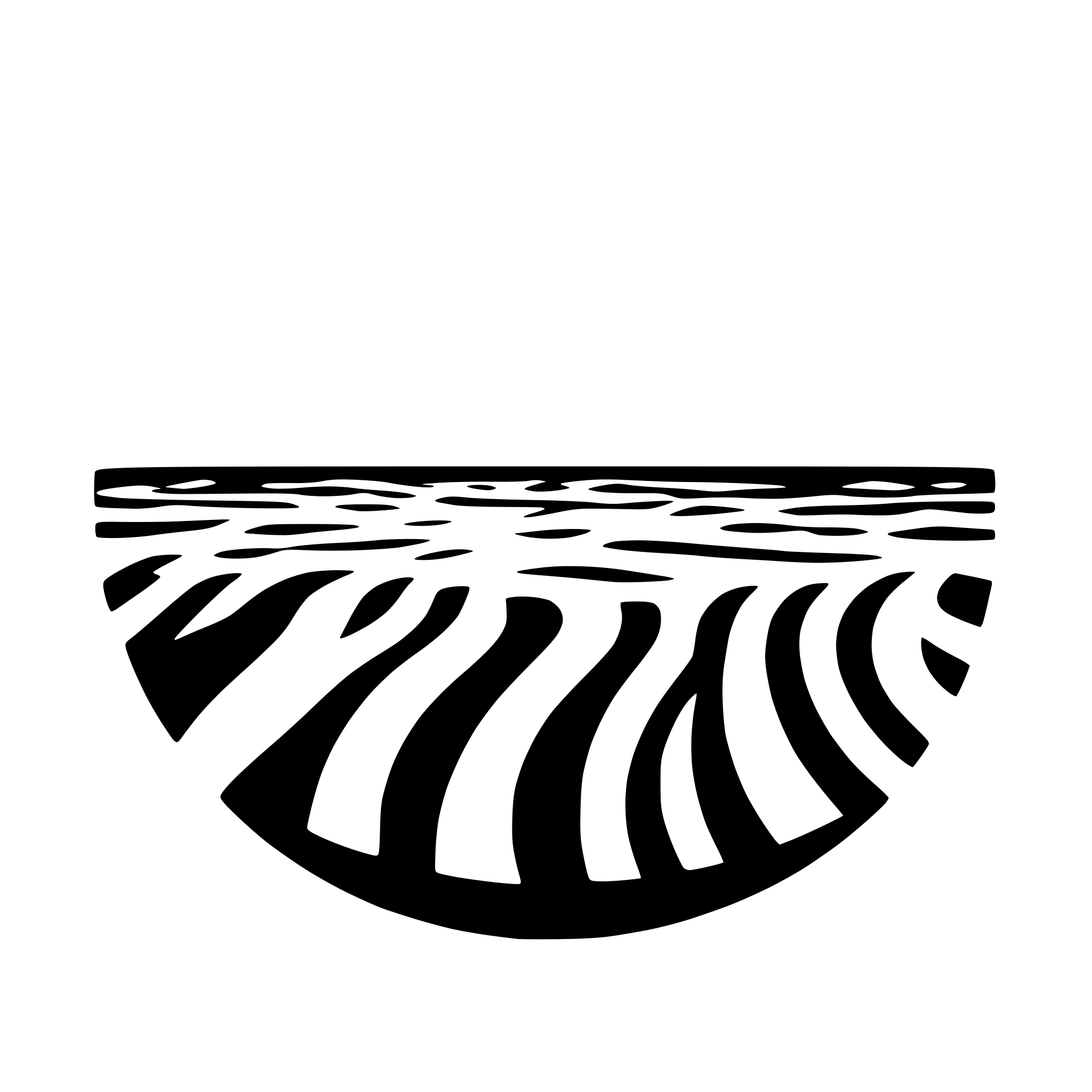 AI-generated SVG of 'A circle, like a planet, with simple horizontal wavy lines. Like ocean waves'