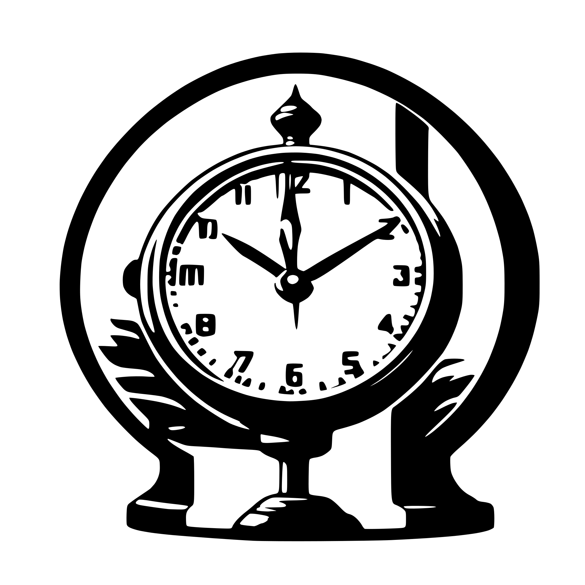 AI-generated SVG of 'animated clock'