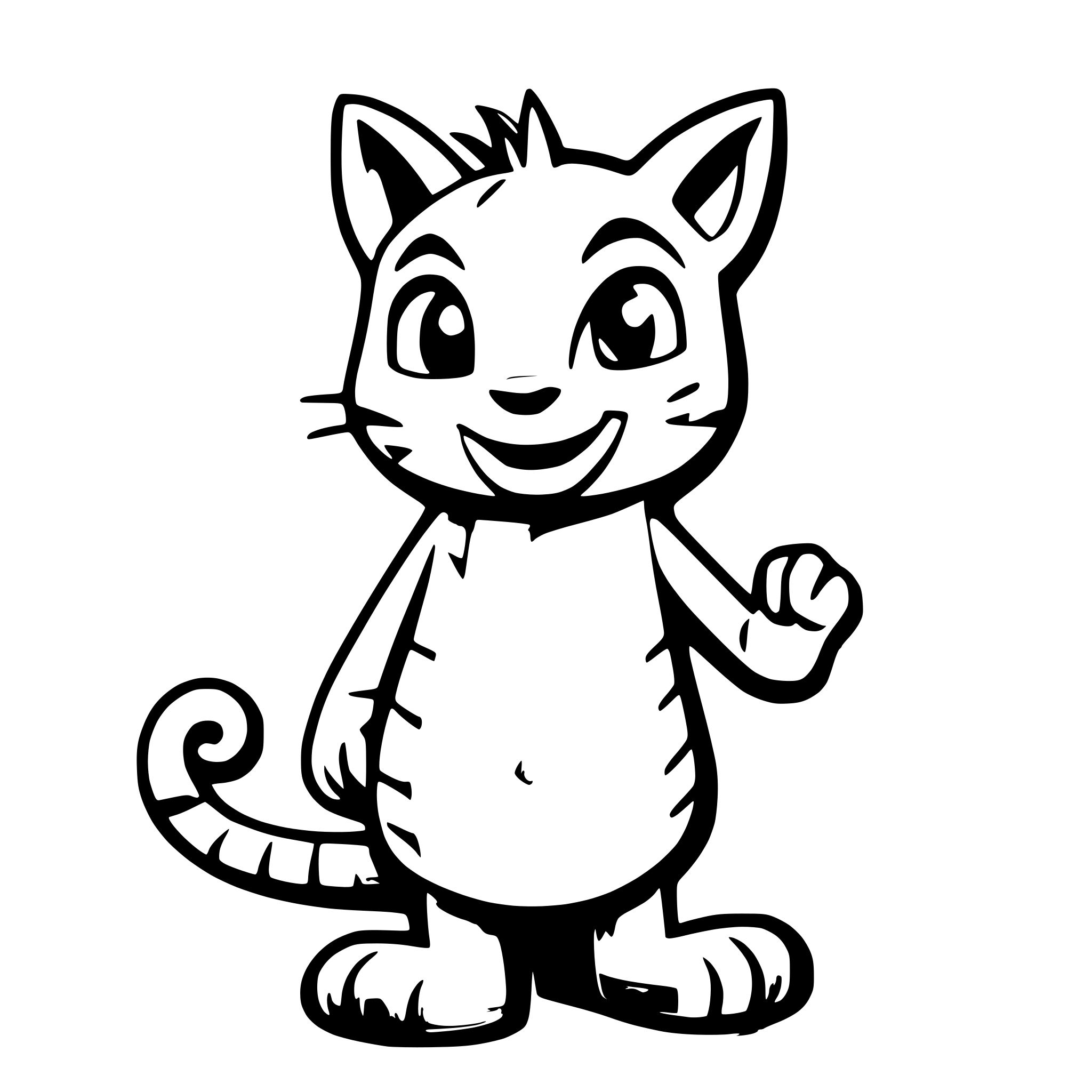 AI-generated SVG of a cat from shrek