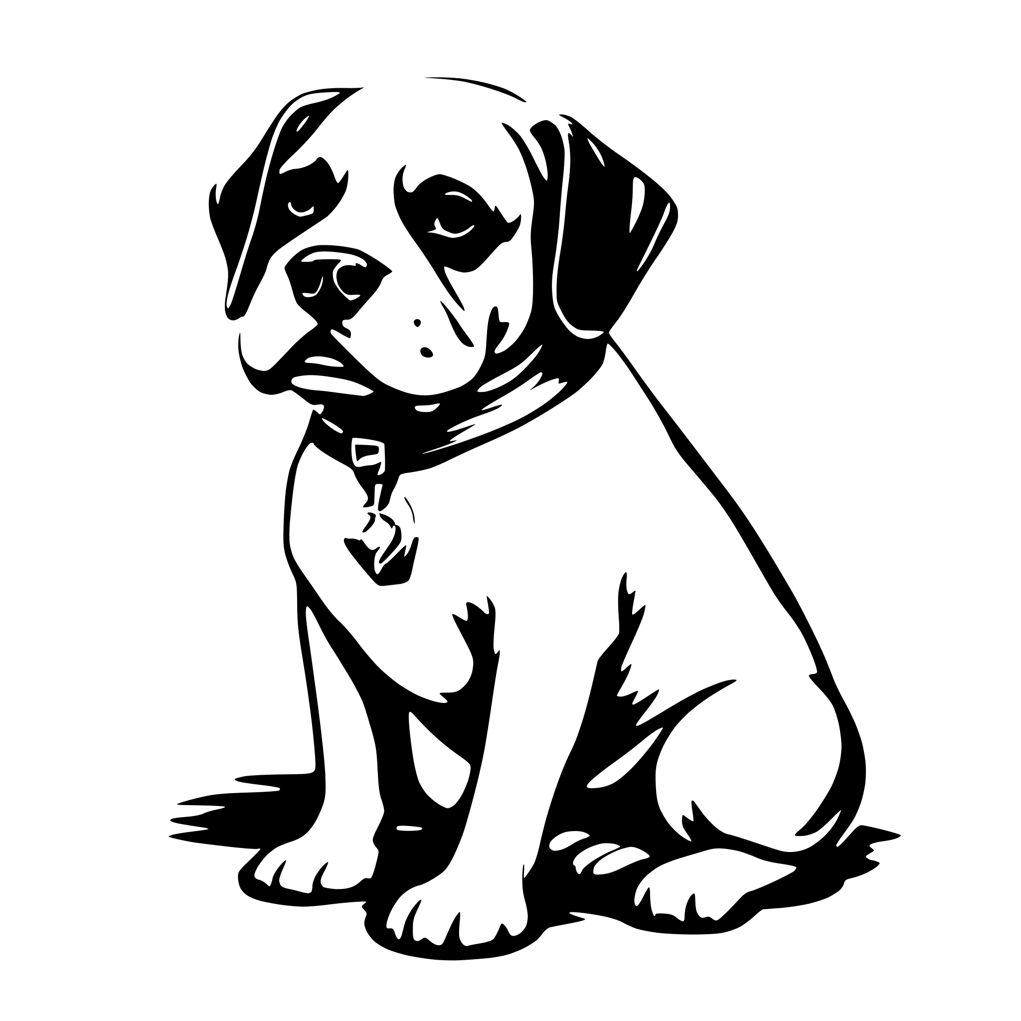 AI-generated SVG of 'Französische Bulldogge'