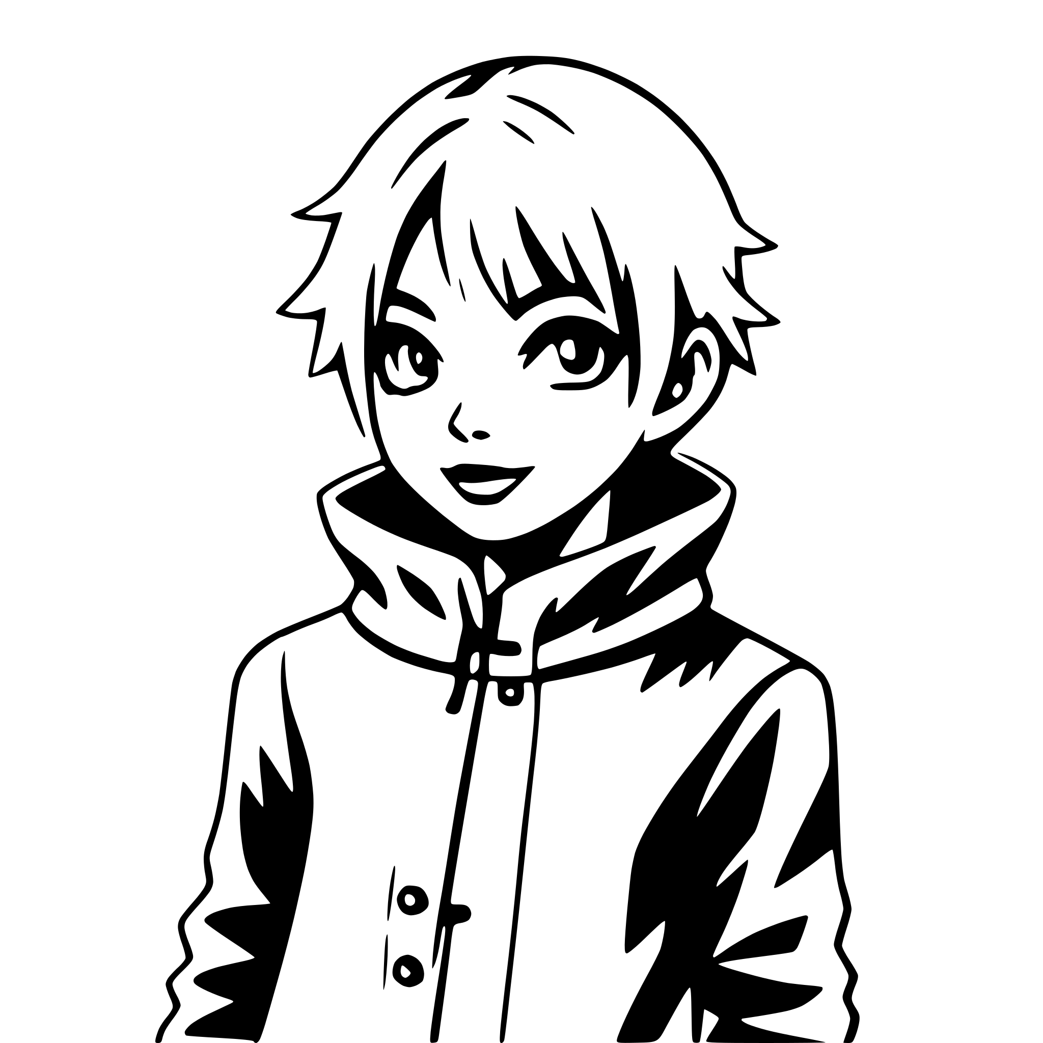 AI-generated SVG of 'boy with starry aura'