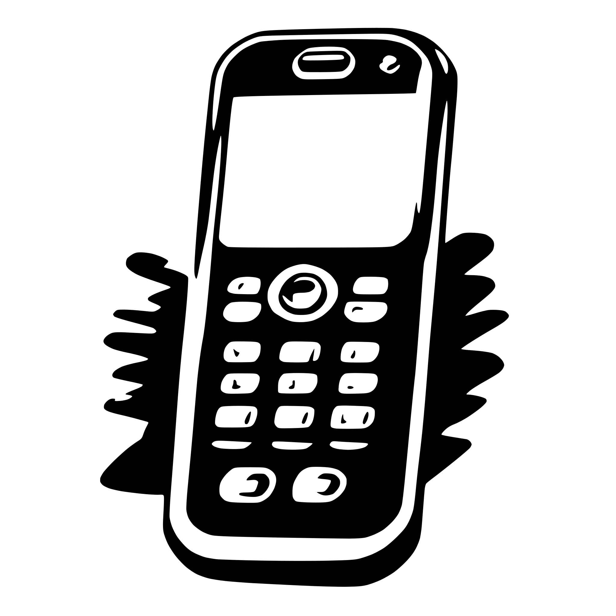 AI-generated SVG of 'cell phone'